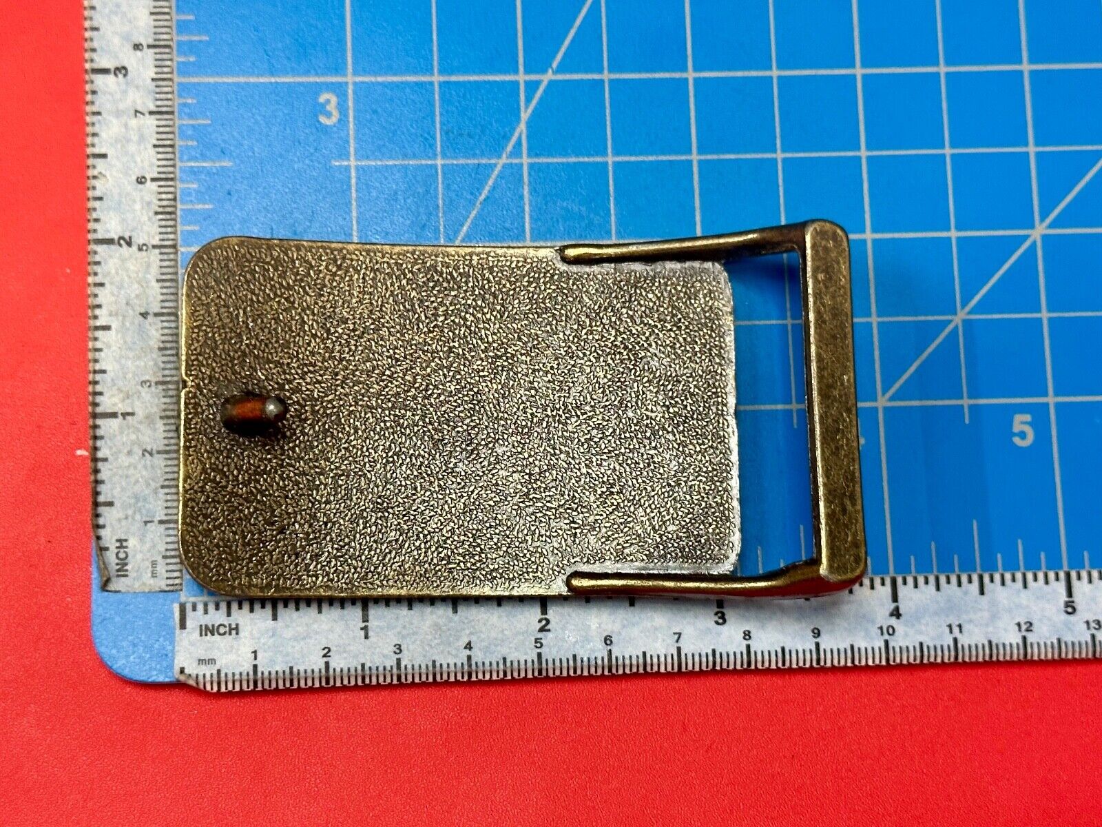 US WEST Telephone Service Company Promo Vintage Leather & Brass Tone Belt Buckle