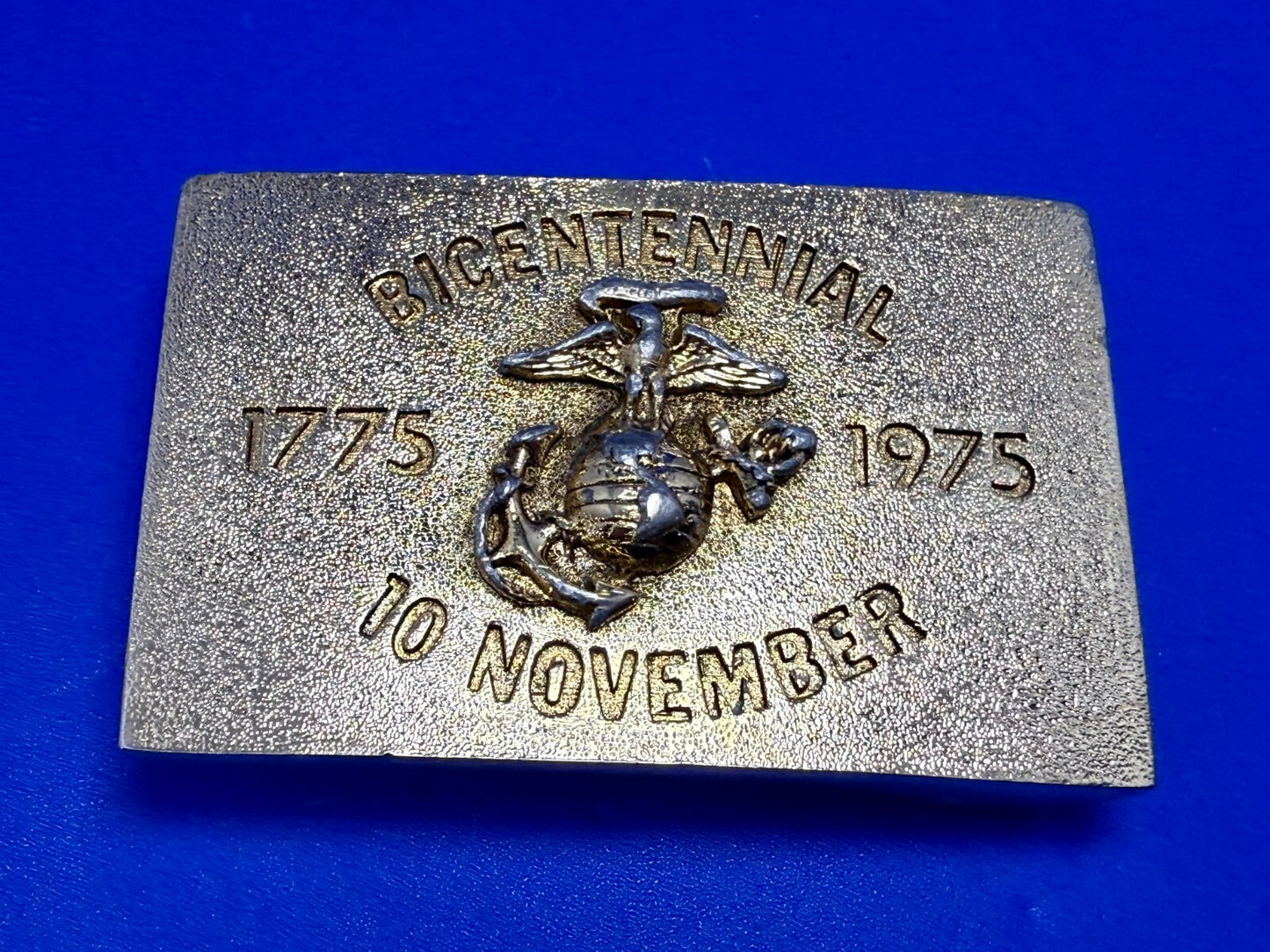 US Marine Corps Bicentennial 1775-1975 November 10 Commemorative Belt Buckle