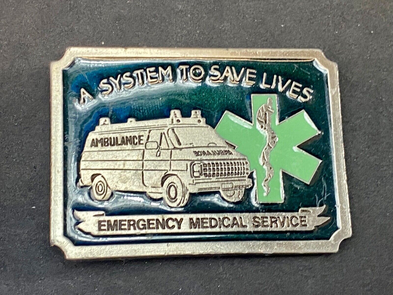 A System To Save Lives, Ems, Emergency Medical Service Belt Buckle