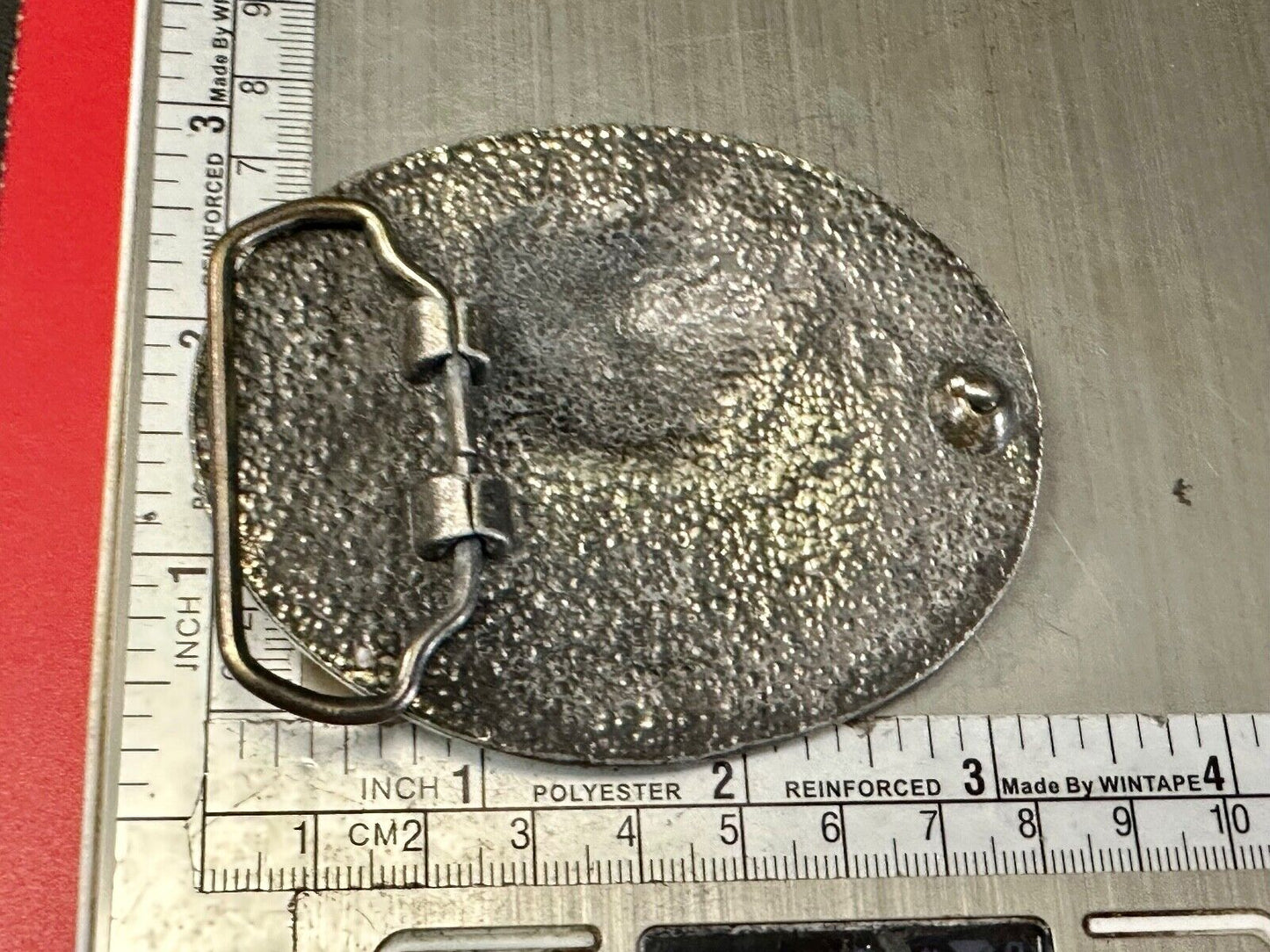 TURF PARADISE ARIZONA HORSE RACING TRACK VINTAGE BRASSTONE BELT BUCKLE
