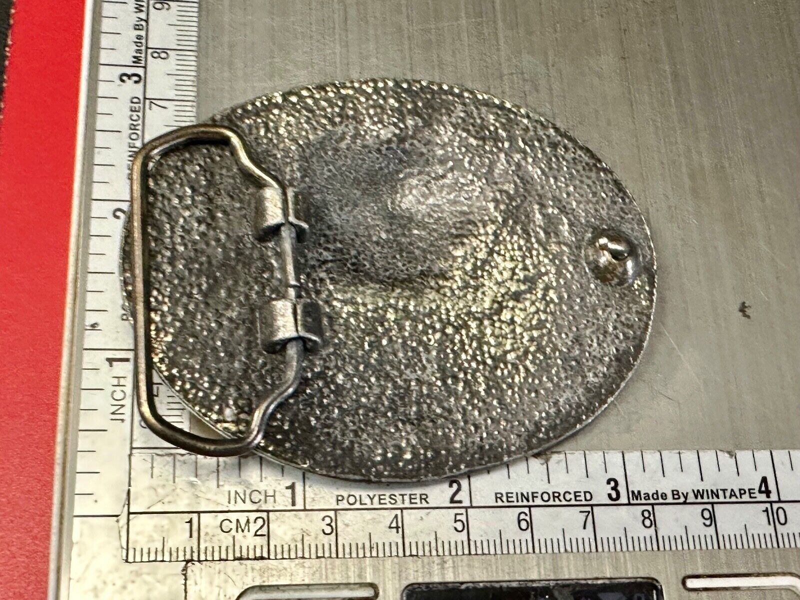 TURF PARADISE ARIZONA HORSE RACING TRACK VINTAGE BRASSTONE BELT BUCKLE