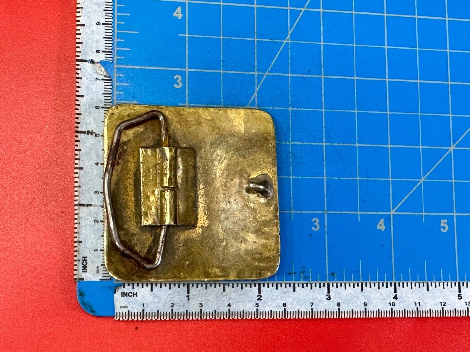 Veritas Geophysical Ltd CGG Alberta Canada vintage adverting belt buckle