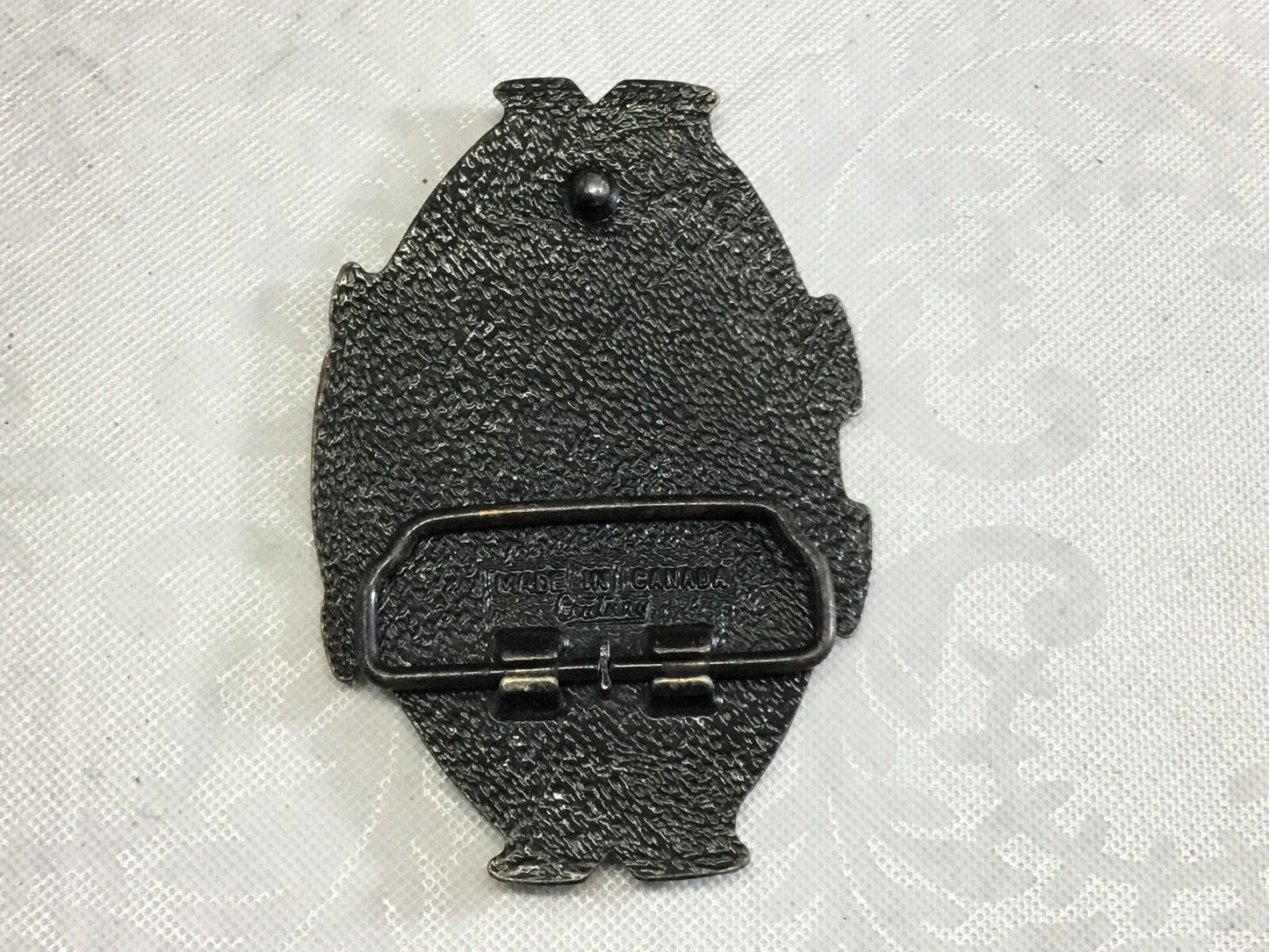 vintage Hawaii crossroads of the pacific 3.5"  belt buckle   ocean island map  