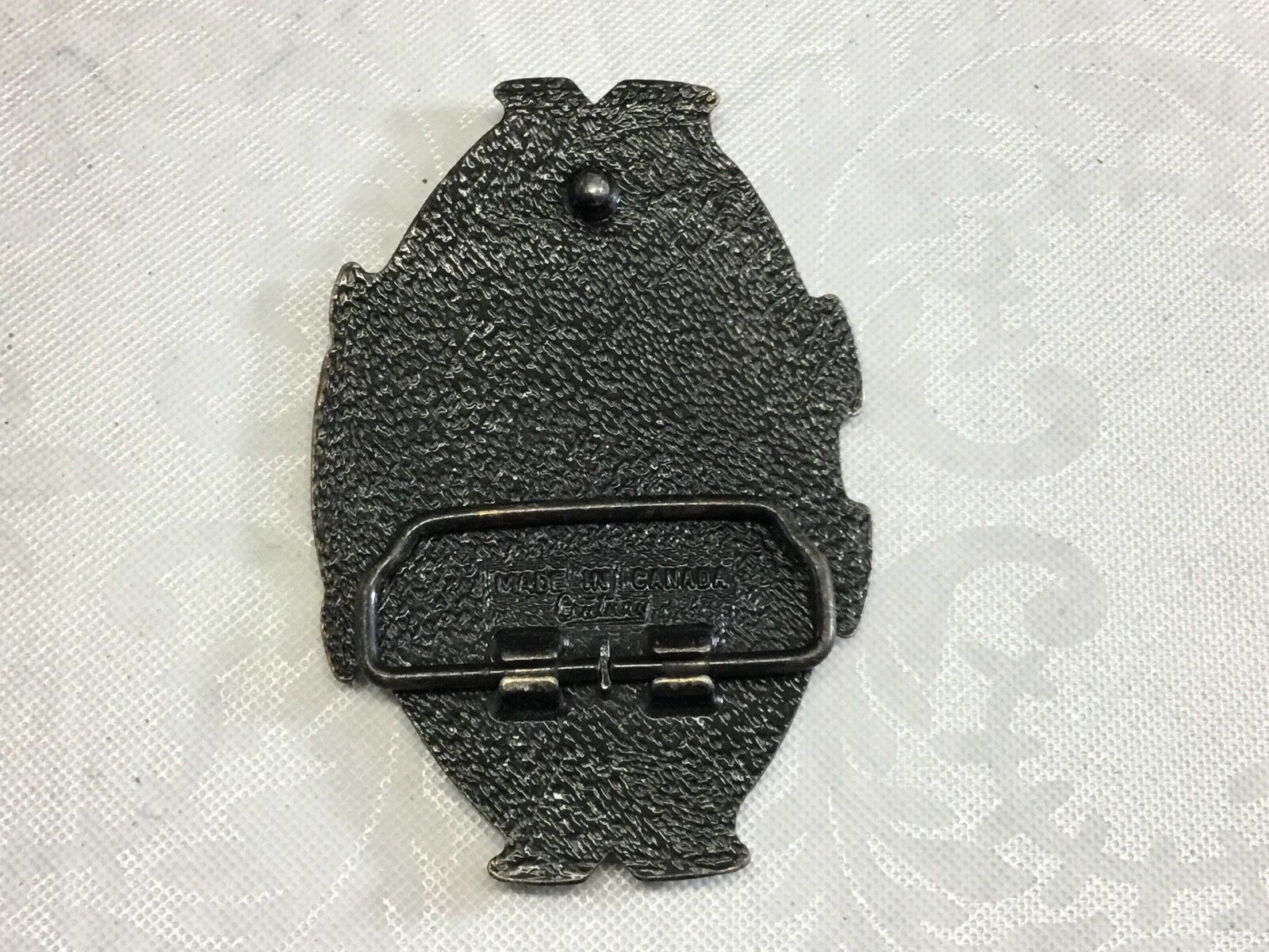 vintage Hawaii crossroads of the pacific 3.5"  belt buckle   ocean island map  