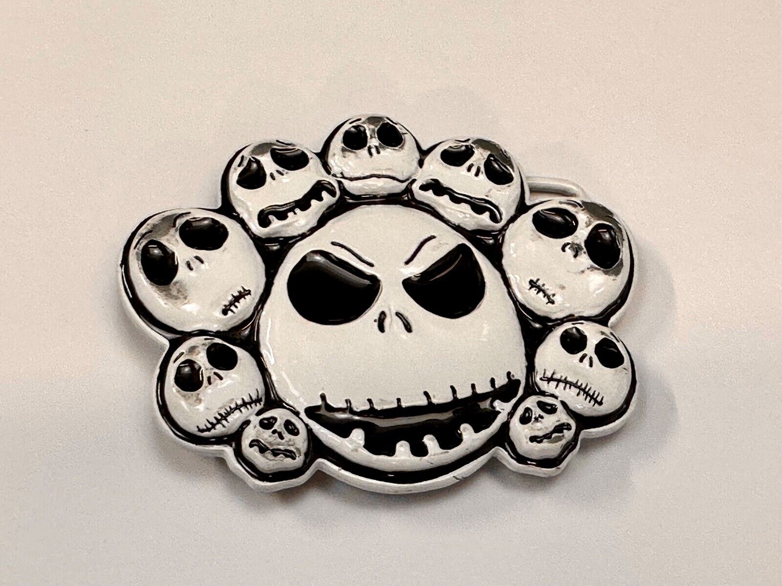 Tim Burtons The Nightmare Before Christmas Multiple Skulls belt buckle - Disney