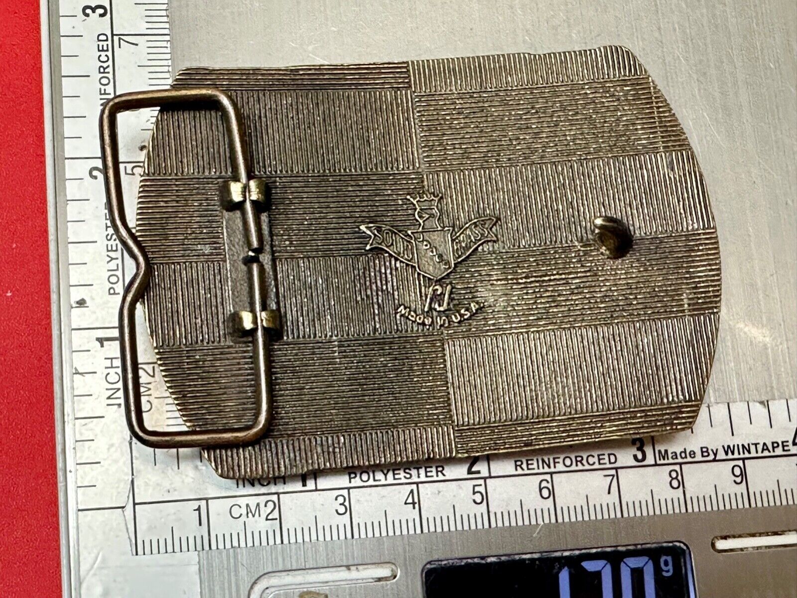 Tricon Metals & services INC Birmingham Denver promo brass belt buckle by RJ