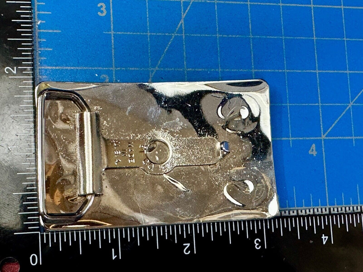vintage horse head & western symbols cowboys cowgirls belt buckle by Chambers