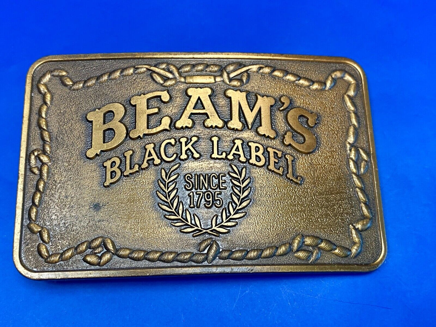 **Beam's Black Label** Since 1795 Booze Collectable Whisky Belt Buckle