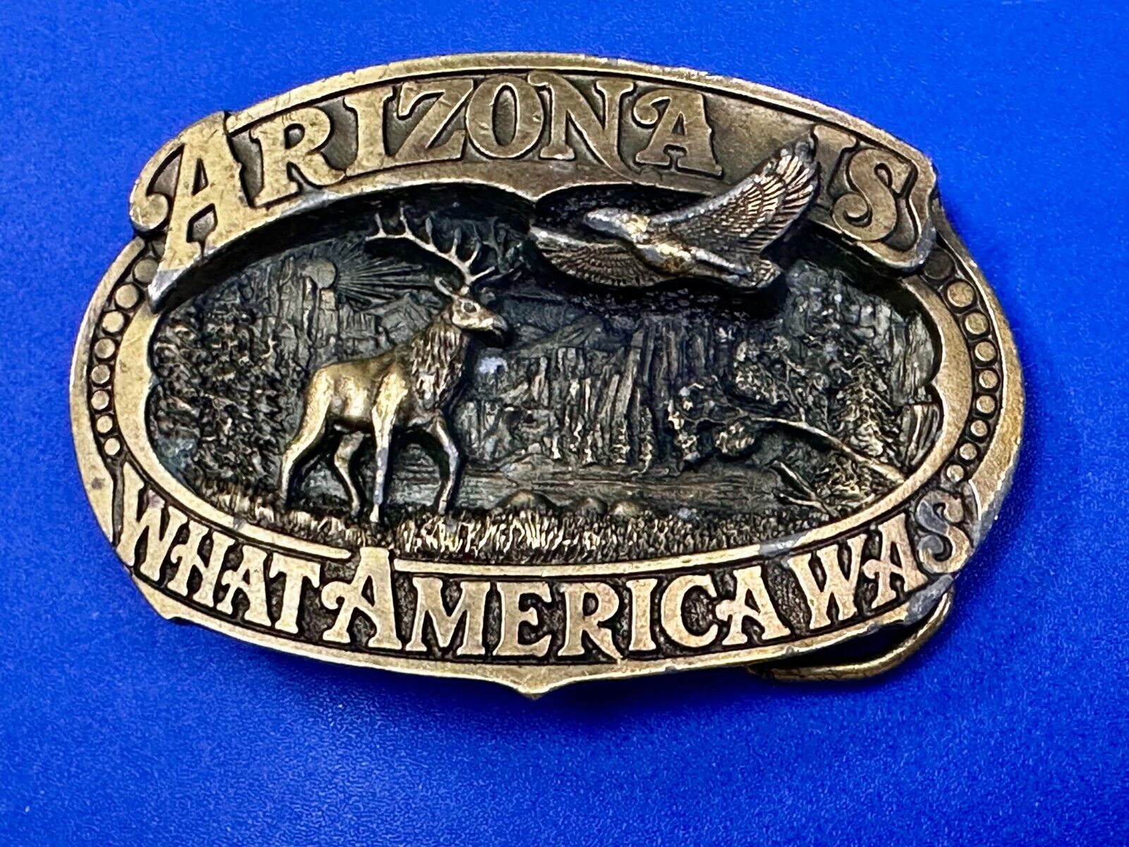 Arizona Is What America Was Wildlife Scenery 1989 The Great American Belt Buckle