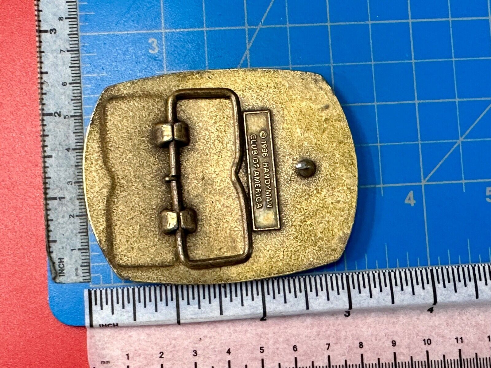Vintage Handyman Club Of America Life Member Belt Buckle 1996