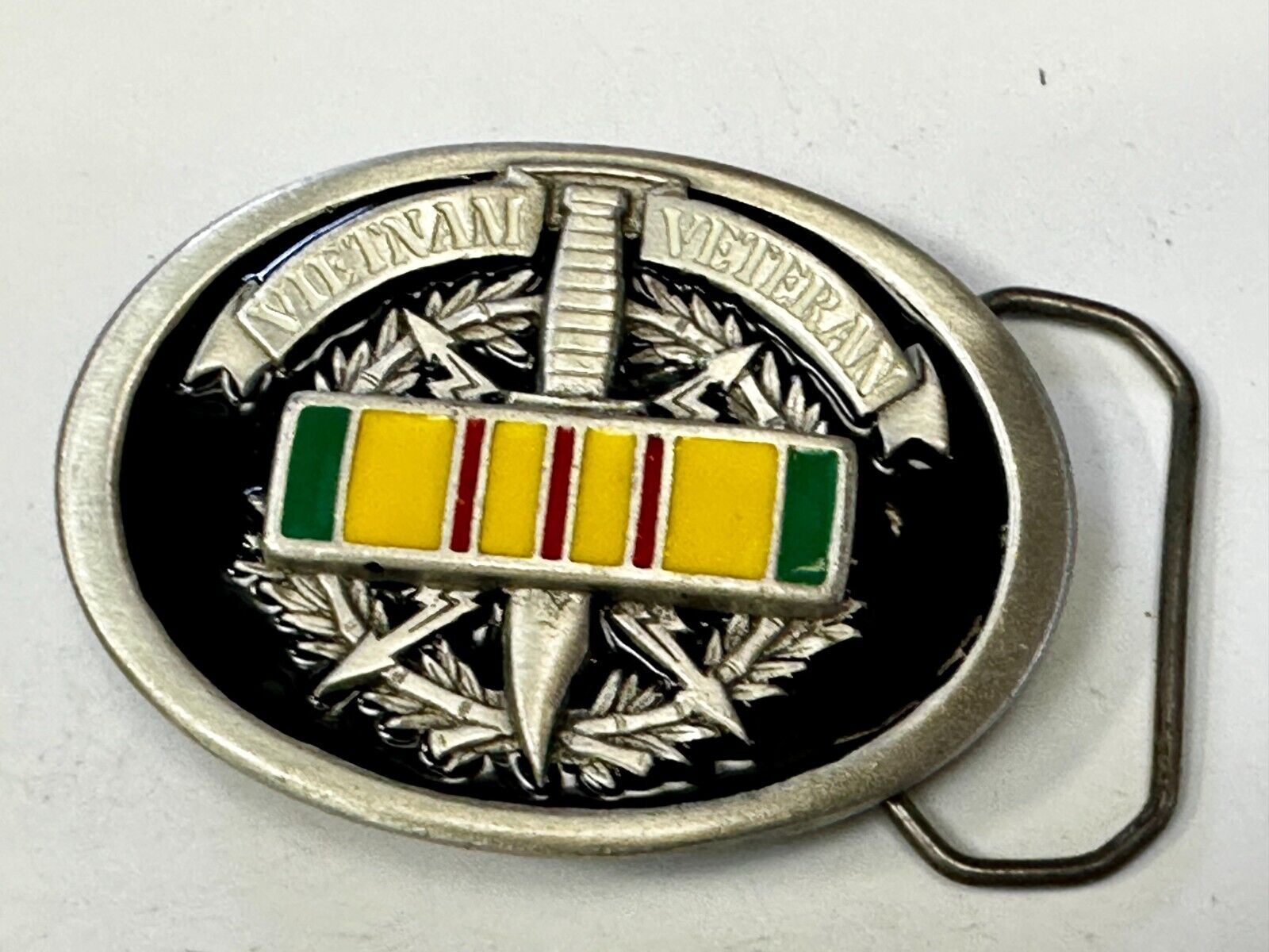 Veteran Vietnam Knife Emblem The Great American Belt Buckle co