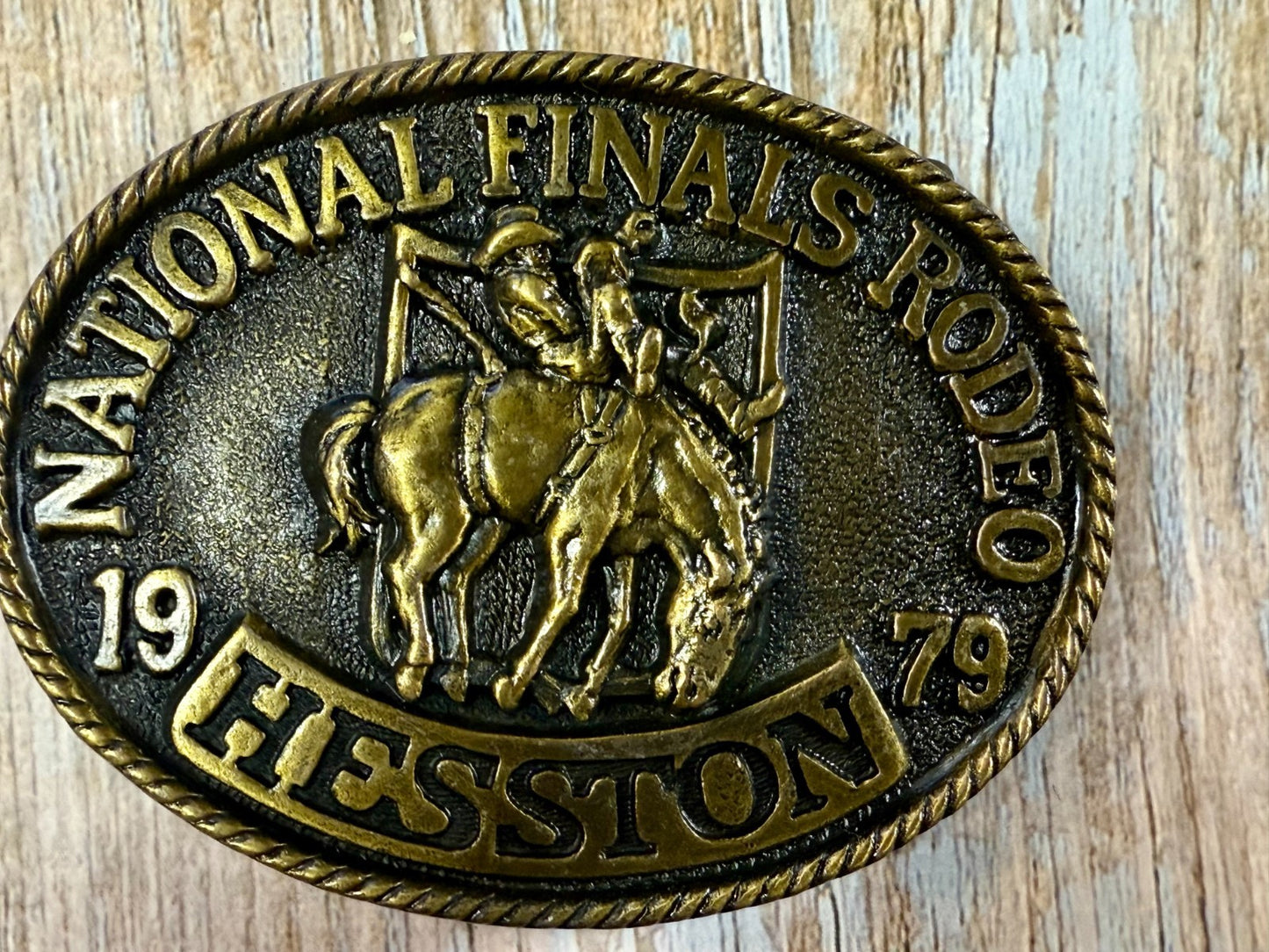 1979 Hesston NFR National Finals Rodeo Cowboys Western 5Th Edition Belt Buckle