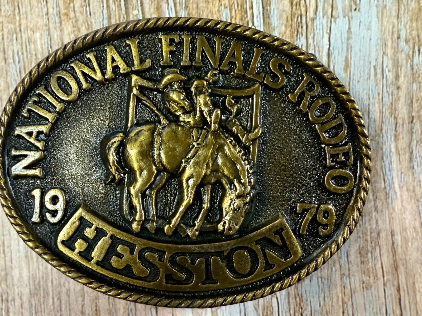 1979 Hesston NFR National Finals Rodeo Cowboys Western 5Th Edition Belt Buckle