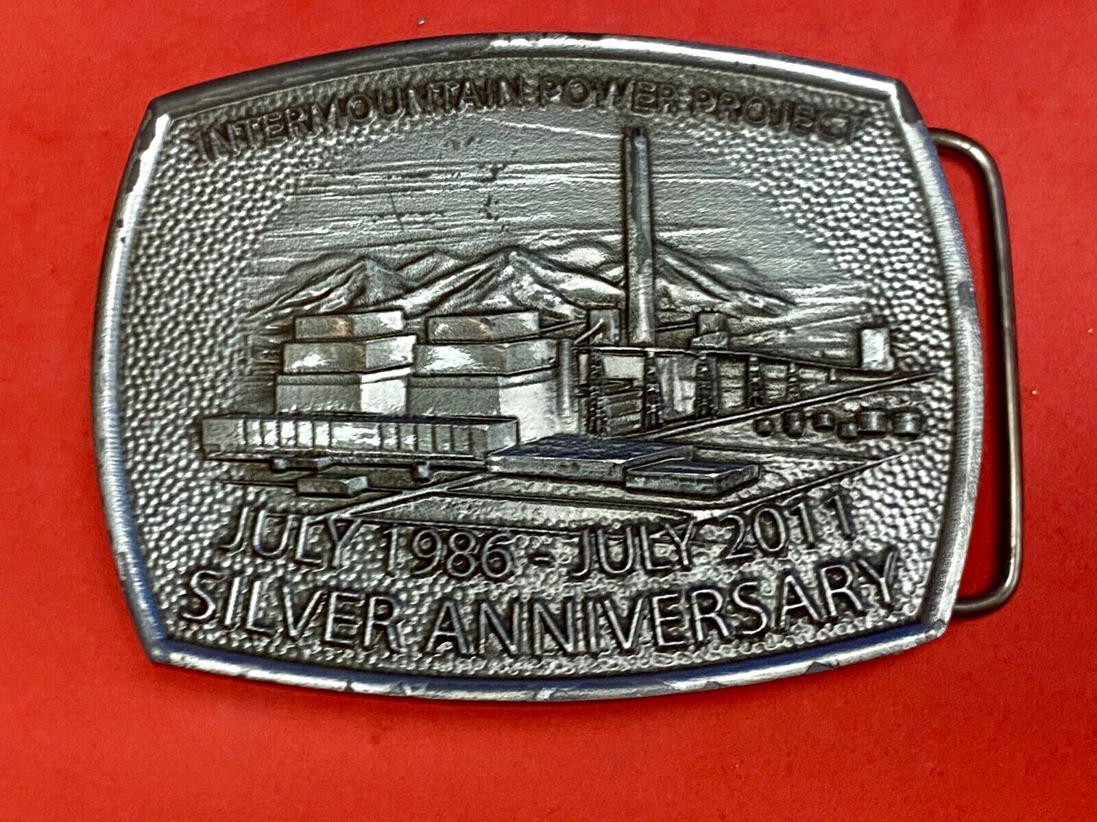 Vintage Intermountain Power Project belt buckle  Silver Anniversary HVDC PSC