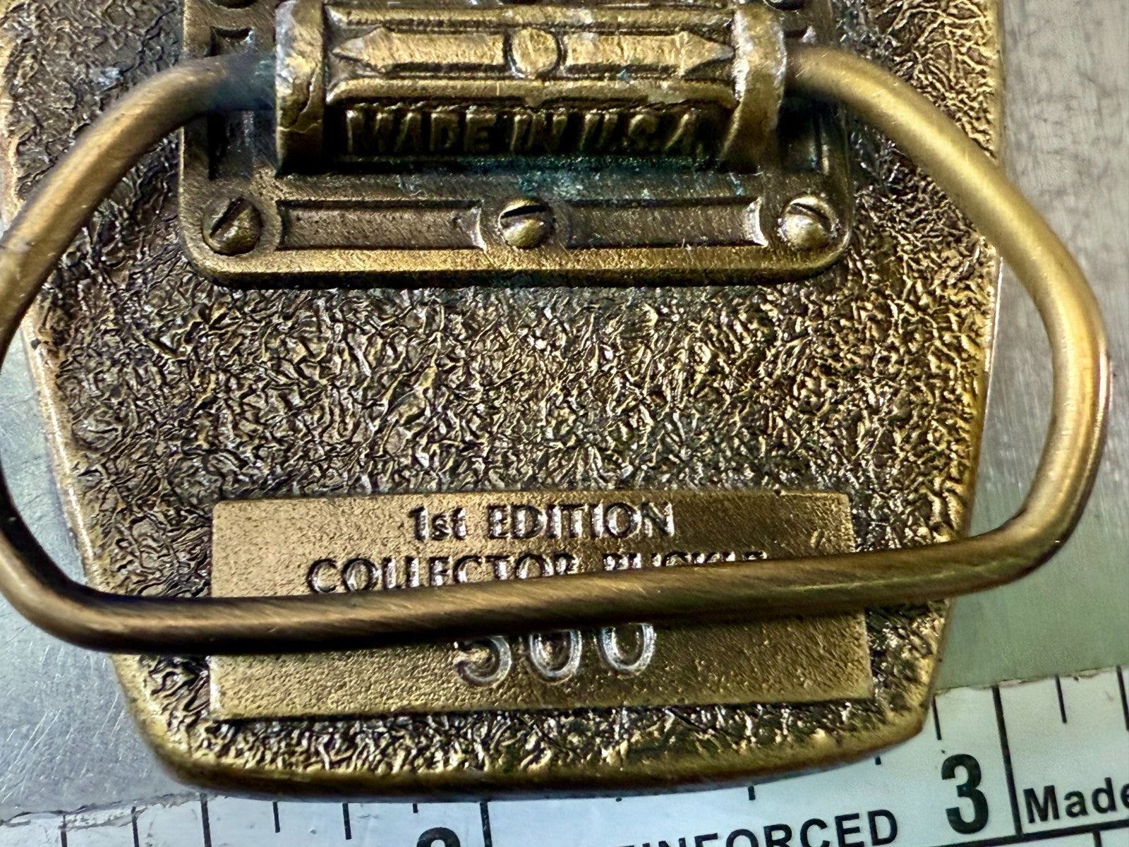 Aurora Co-Op Elevator Company at your Service 75th Anniversary Belt Buckle