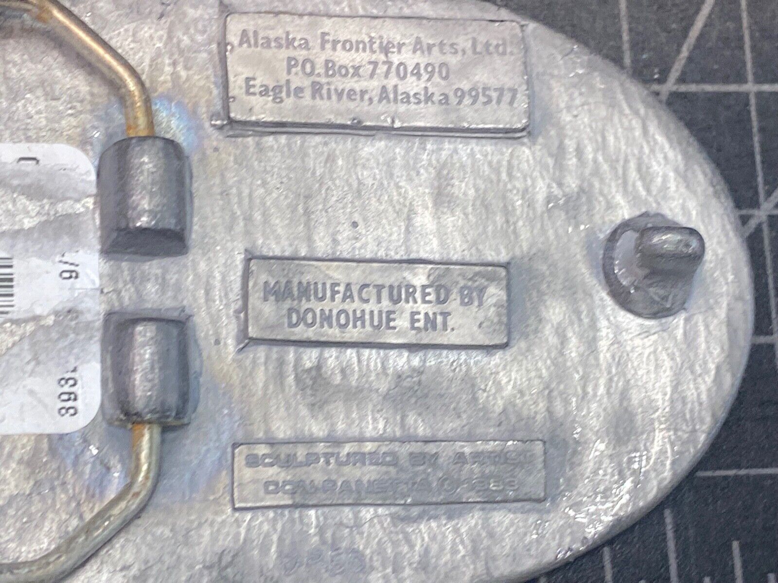 Alaska Frontier Arts Ltd Flying Eagle  Great State Belt Buckle By Donohue Ent. 
