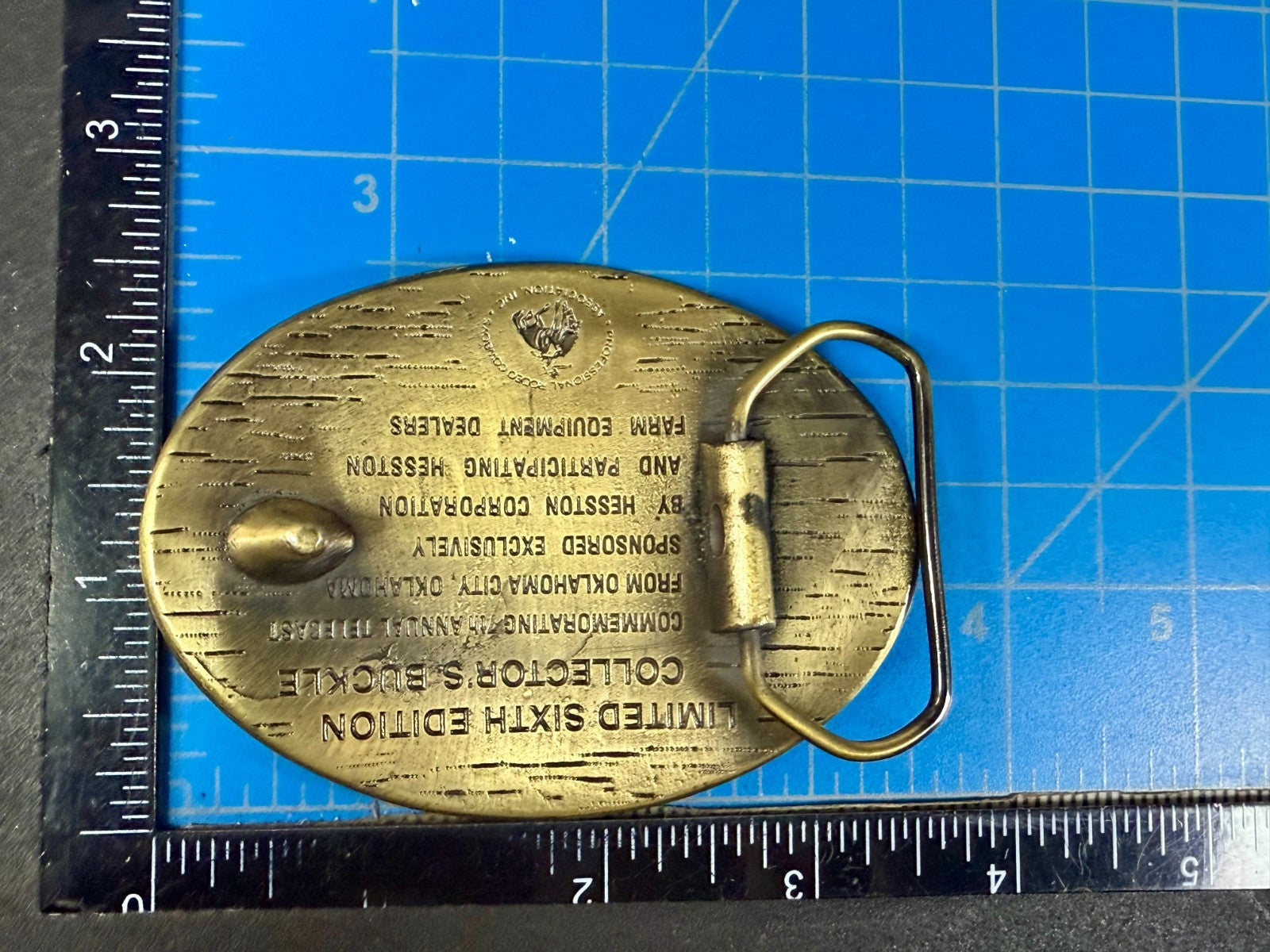 1980 Hesston NFR National Finals Rodeo Cowboys Western 6th Edition Belt Buckle