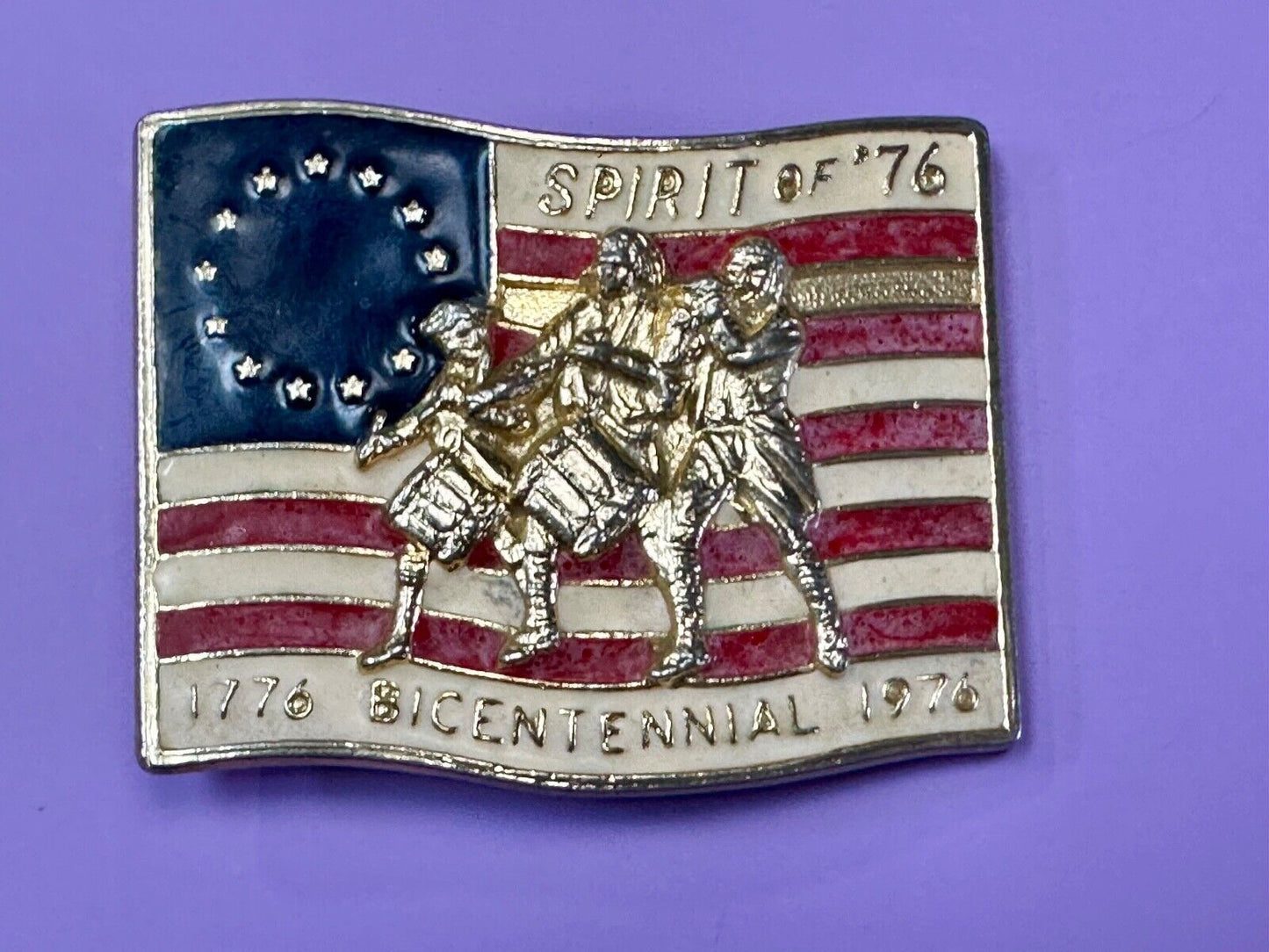 USA Flag The Spirit of 76 - Patriotic American Marching Band belt buckle