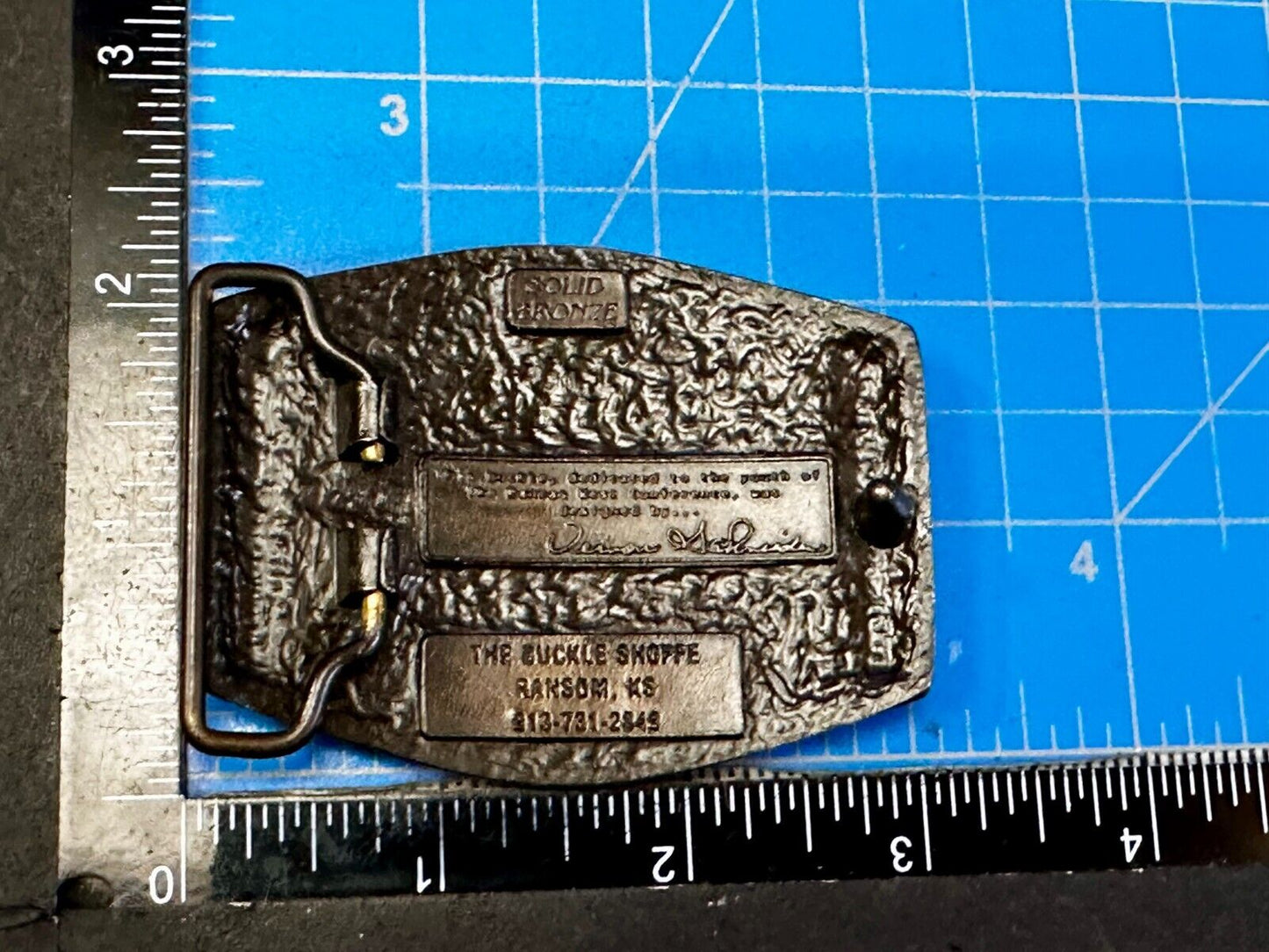 United Methodist Church Kansas West Conference 200Years Solid Bronze Belt Buckle