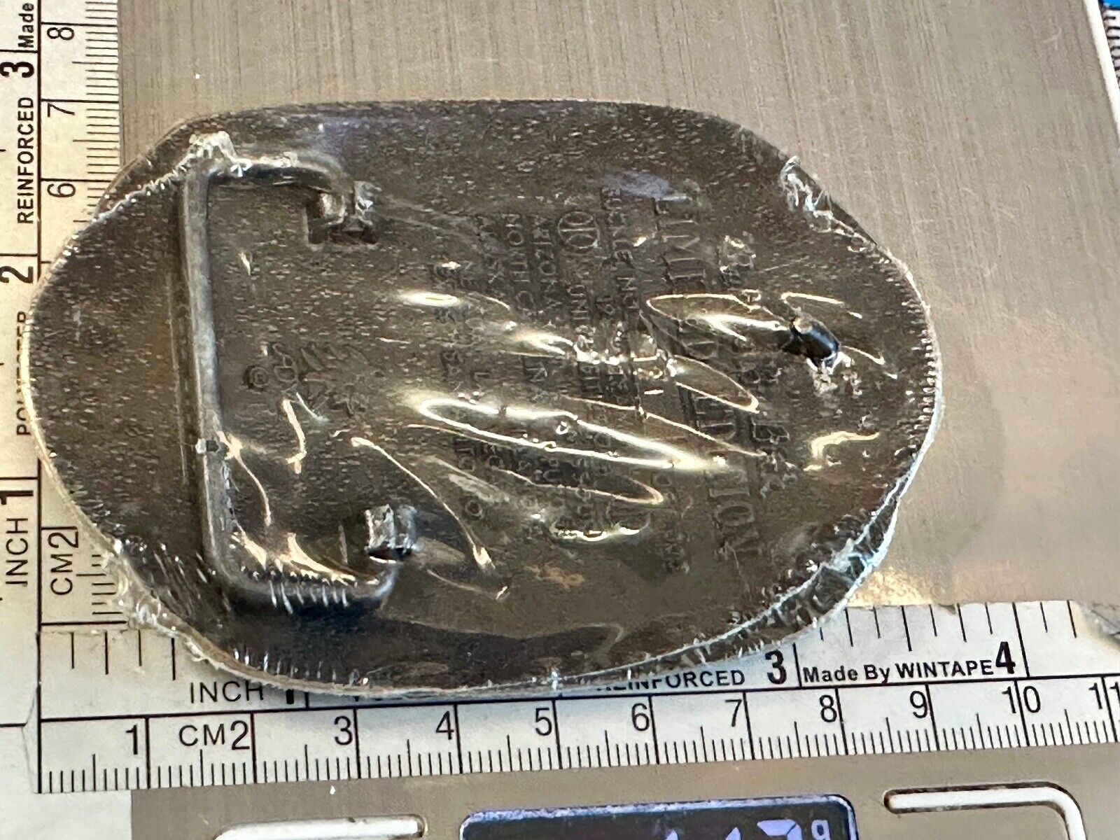 University of Alaska Anchorage 8th annual Great Shootout NOS brass belt buckle