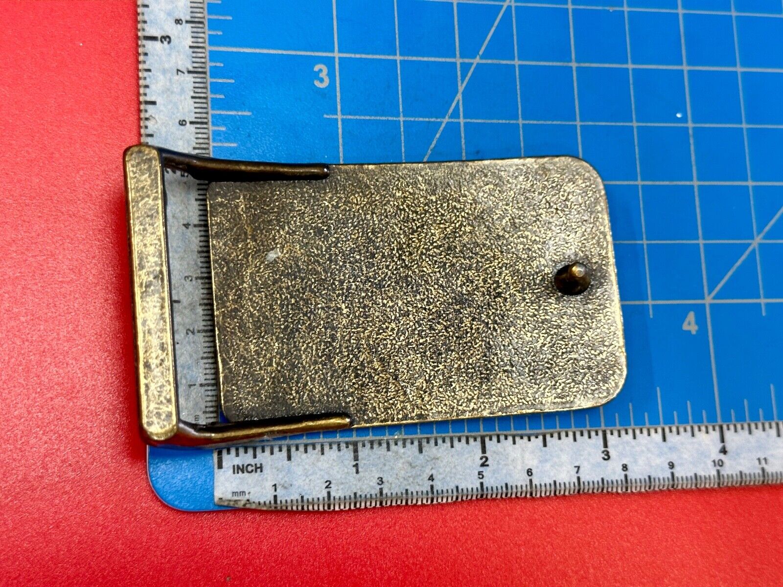 Vintage  FM western oil well tools belt buckle - Mining Refinery Drilling