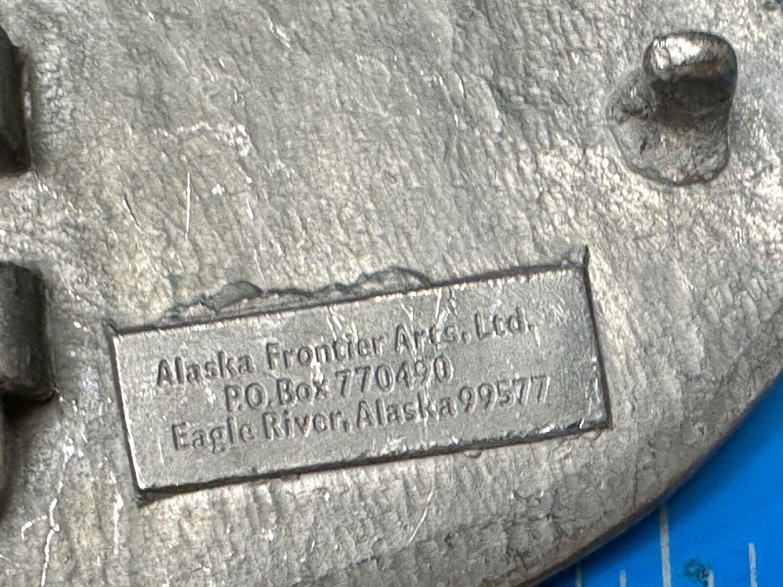 Alaska State - The Last Frontier Vintage Belt Buckle by AK Frontier Arts INC