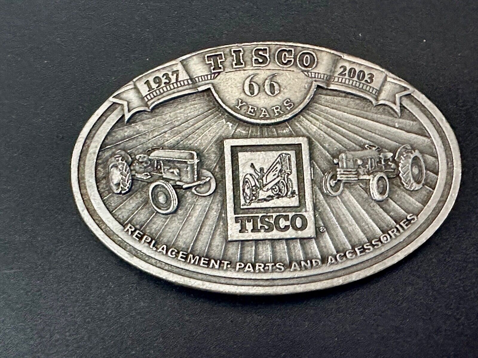 Tisco Farm Tractor Replacement Parts and Accessories vintage 2003 belt buckle