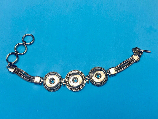 Three space Original bracelet for 18mm Magnolia And Vine Snaps