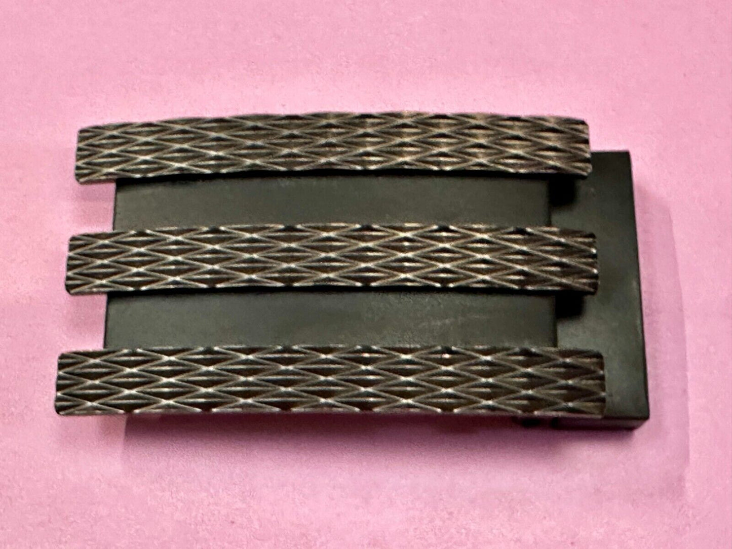 Adidas Golf 3 Stripe Matte Black Color - Trophy Award Style Belt Buckle