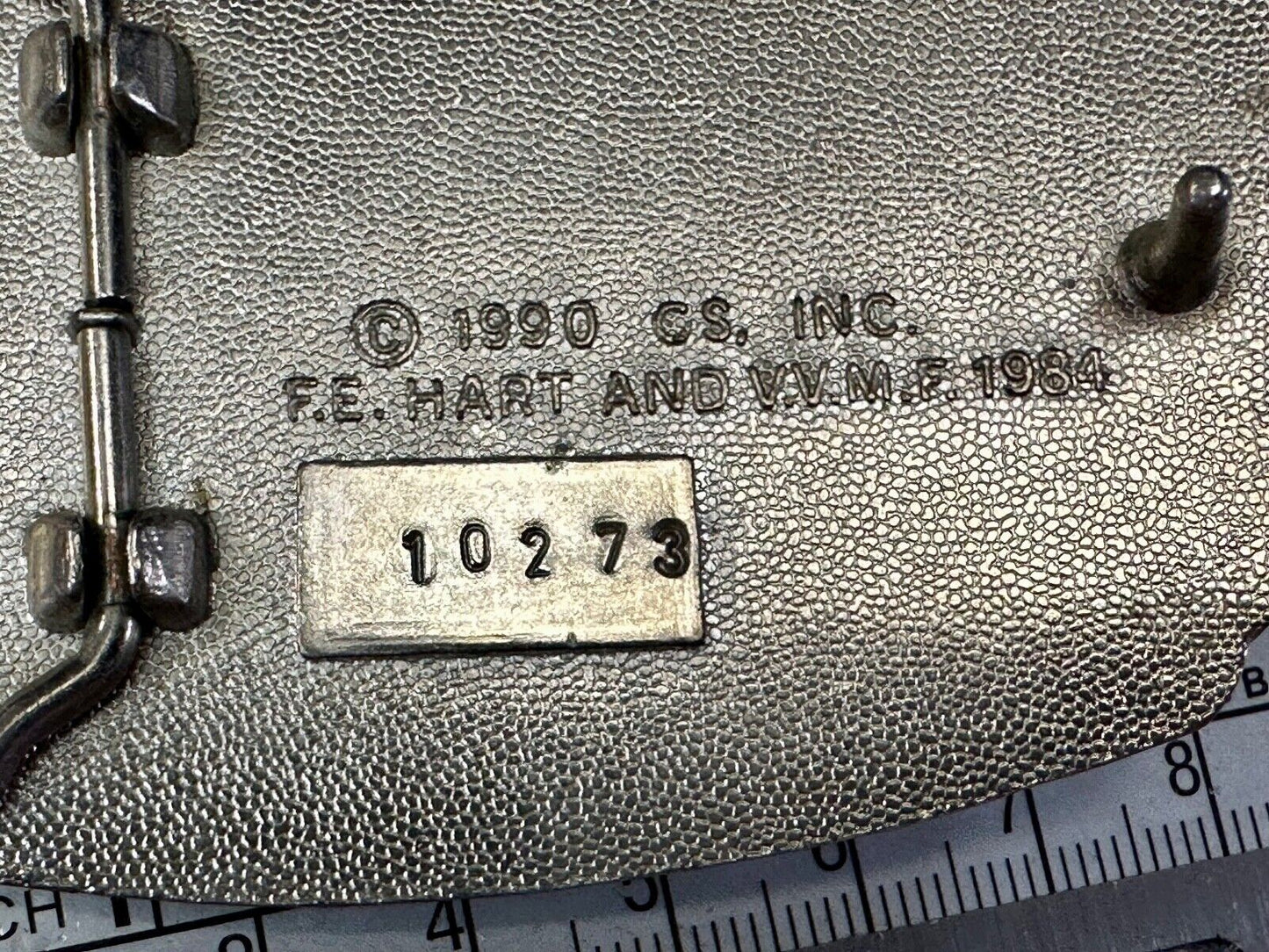 VIETNAM REMEMBERED 1959 1975 War Veteran Veterans F.E. Hart Numbered Belt Buckle