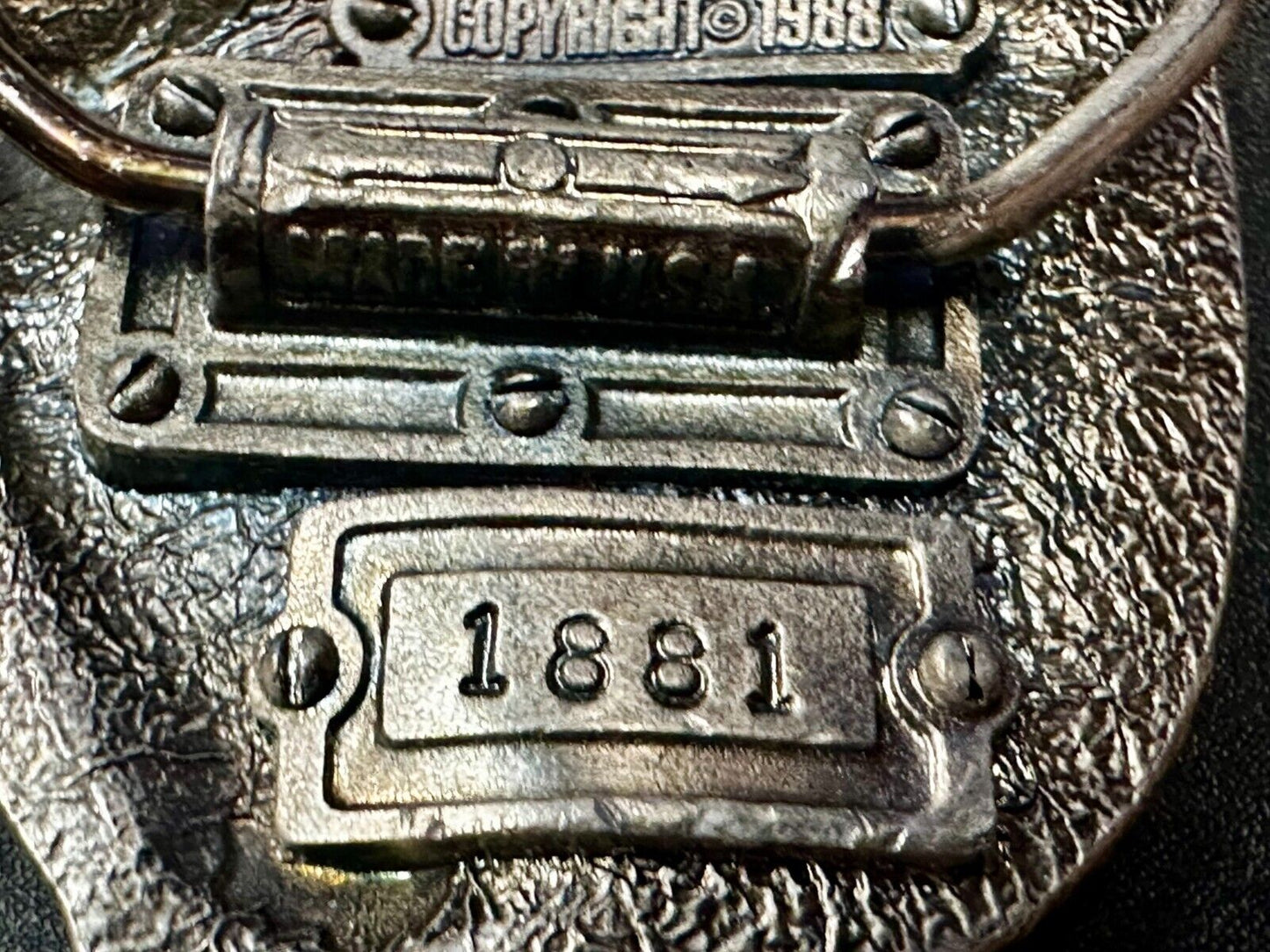 A Breed Apart Construction Worker Commemorative Vintage 1988 Belt Buckle