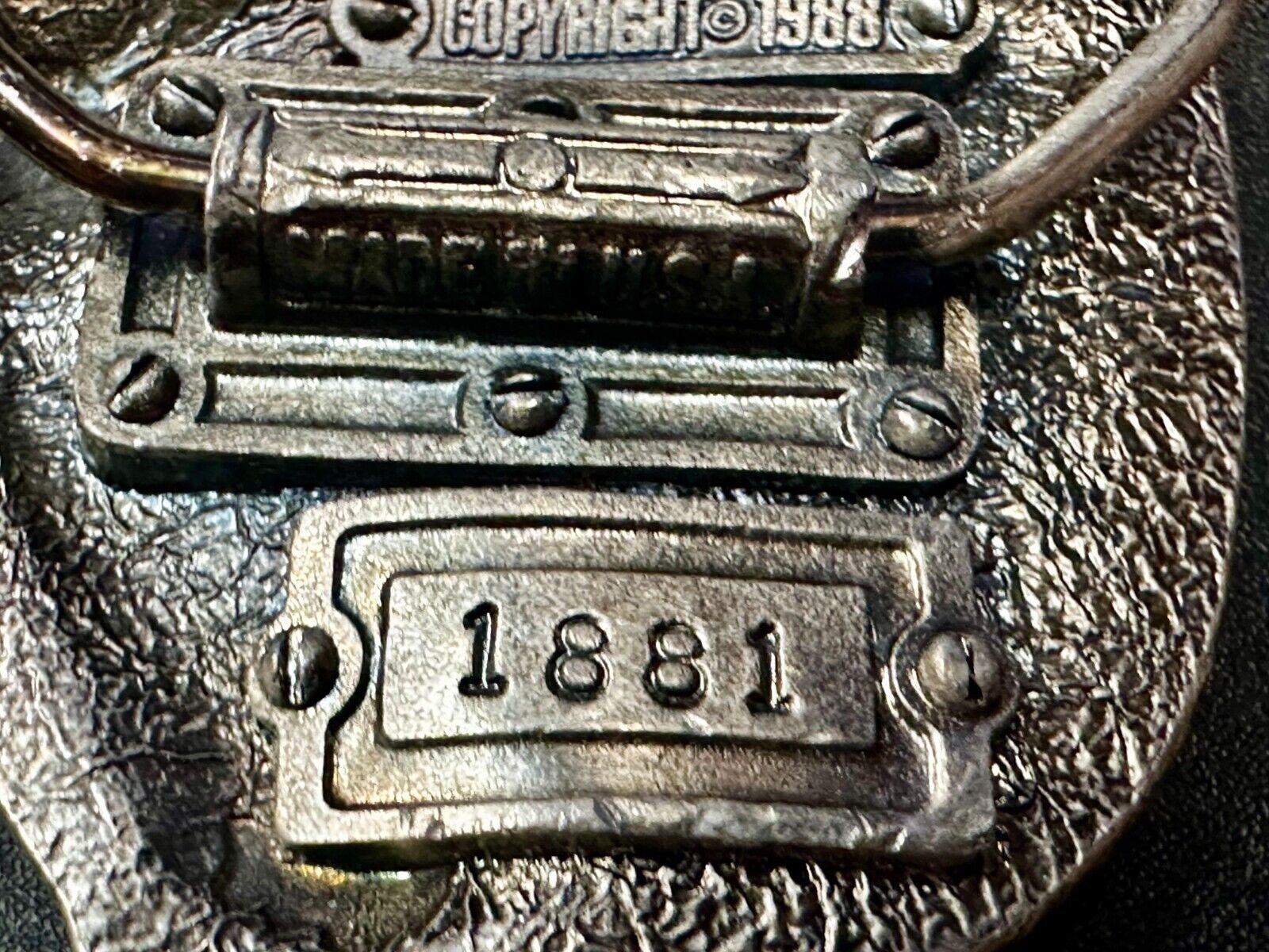 A Breed Apart Construction Worker Commemorative Vintage 1988 Belt Buckle