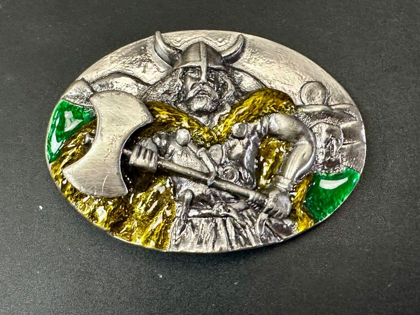 Viking Medieval Battle Axe, Warlord, Celtic Warrior vintage Belt Buckle