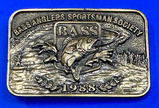 BASS Anglers Sportsman Society Fishing Club Great American belt buckle Co