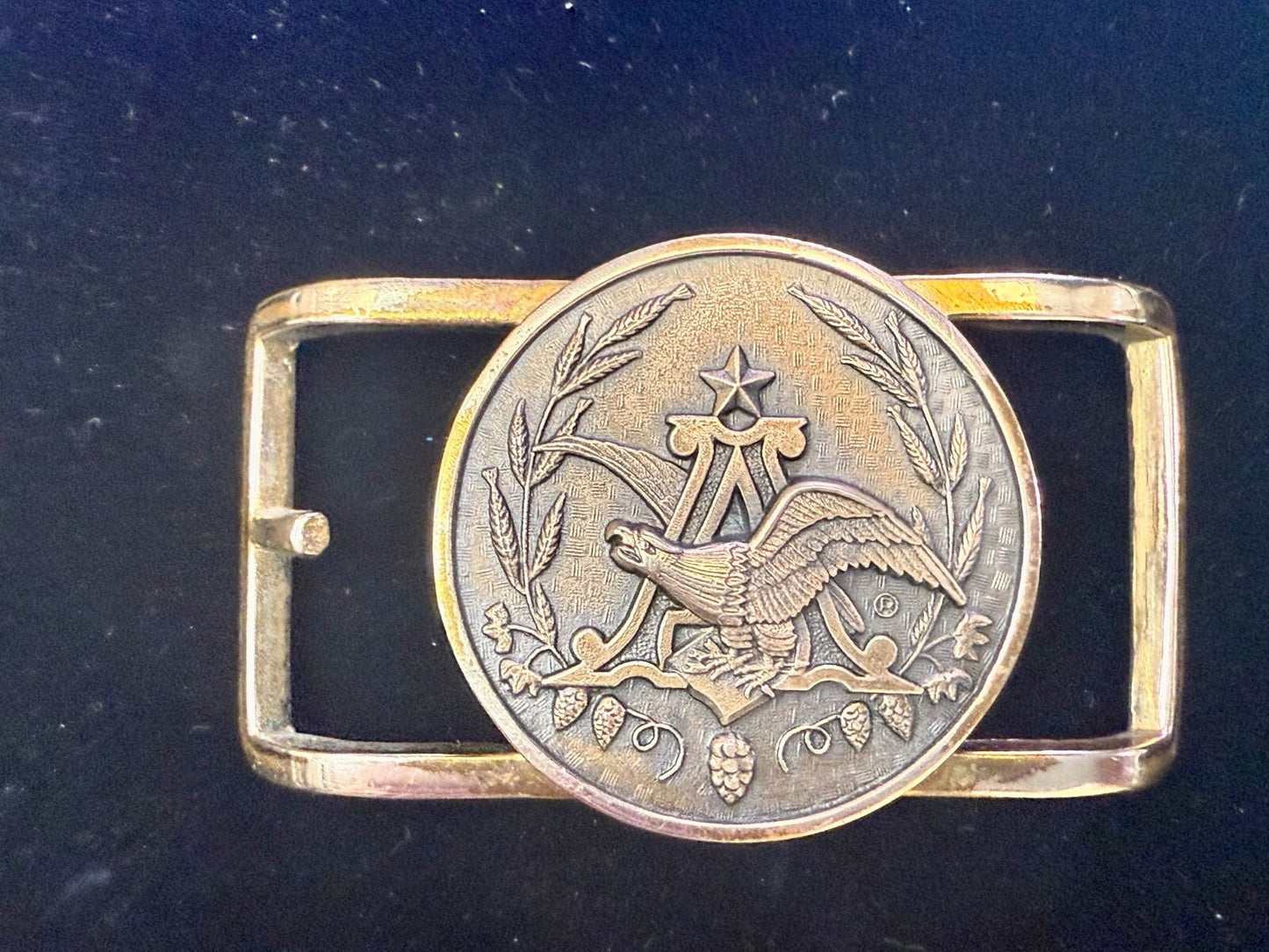 Anheuser Busch Beer Brewing Co Eagle Small Jostens Vintage Belt Buckle