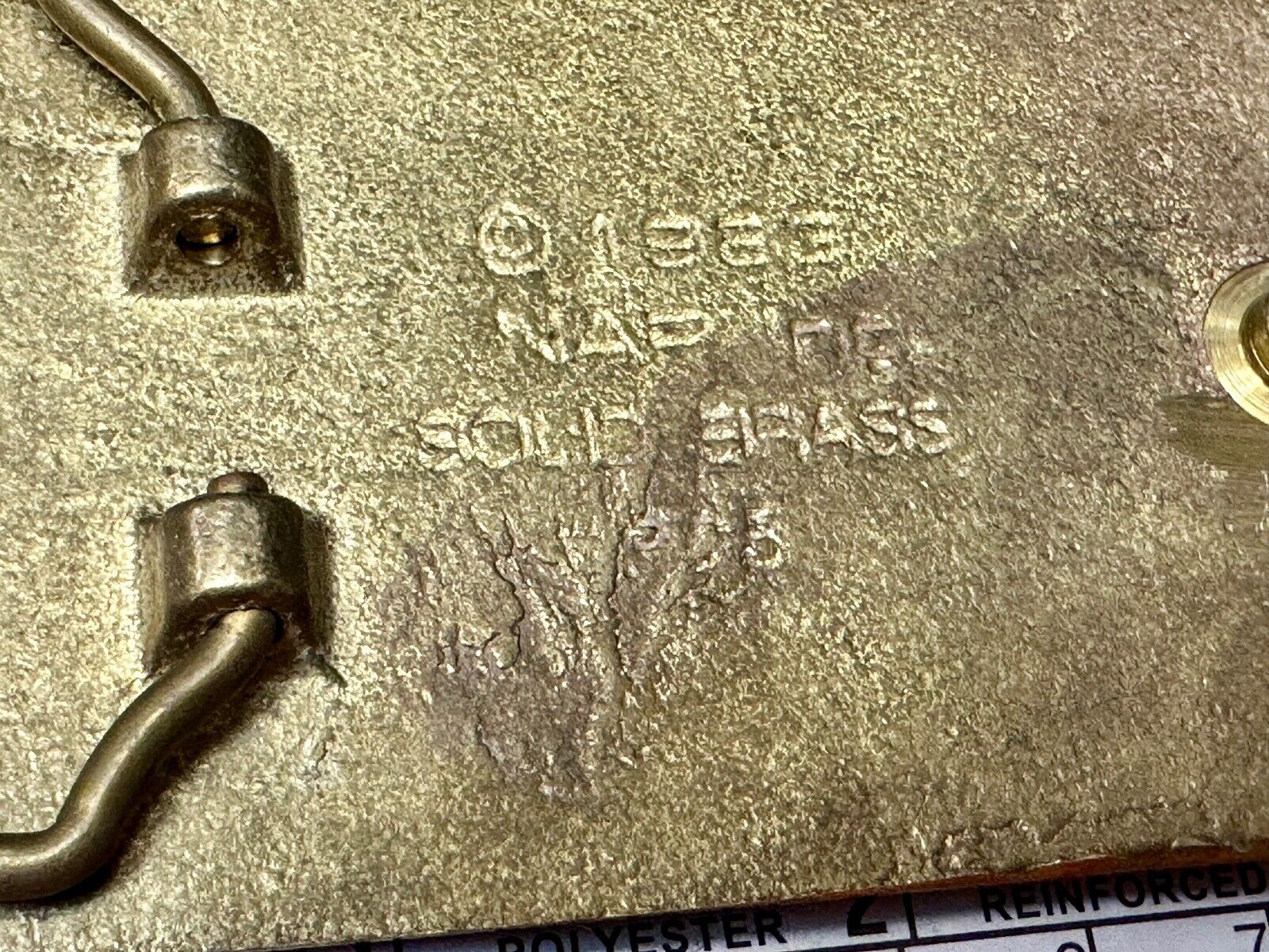 Twenty Dollars Canada Canadian Money Solid Brass Vintage 1983 Belt Buckle by NAP