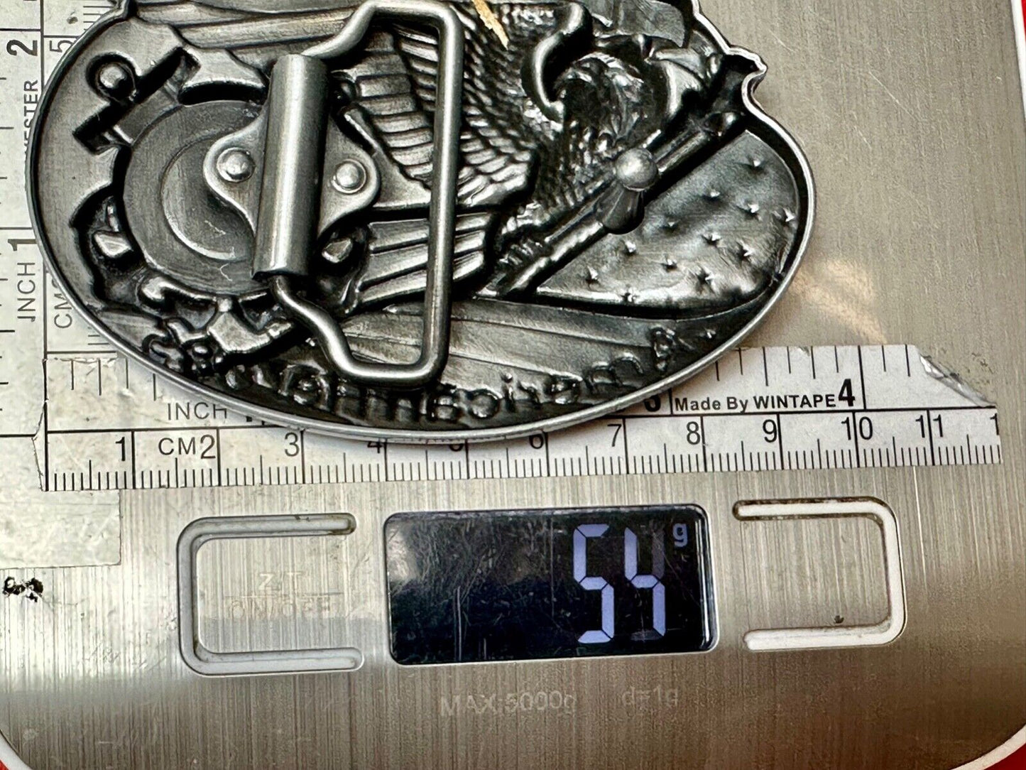 US Coast Guard America's Heroes - since 1790 Patriotic United States belt buckle