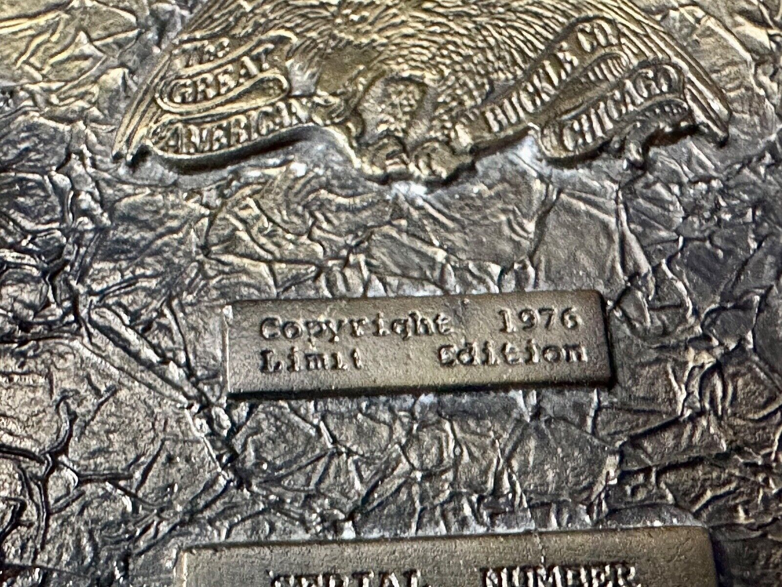 Two deer  / doe nature 1976 Great American belt buckle co - perfect hunters gift