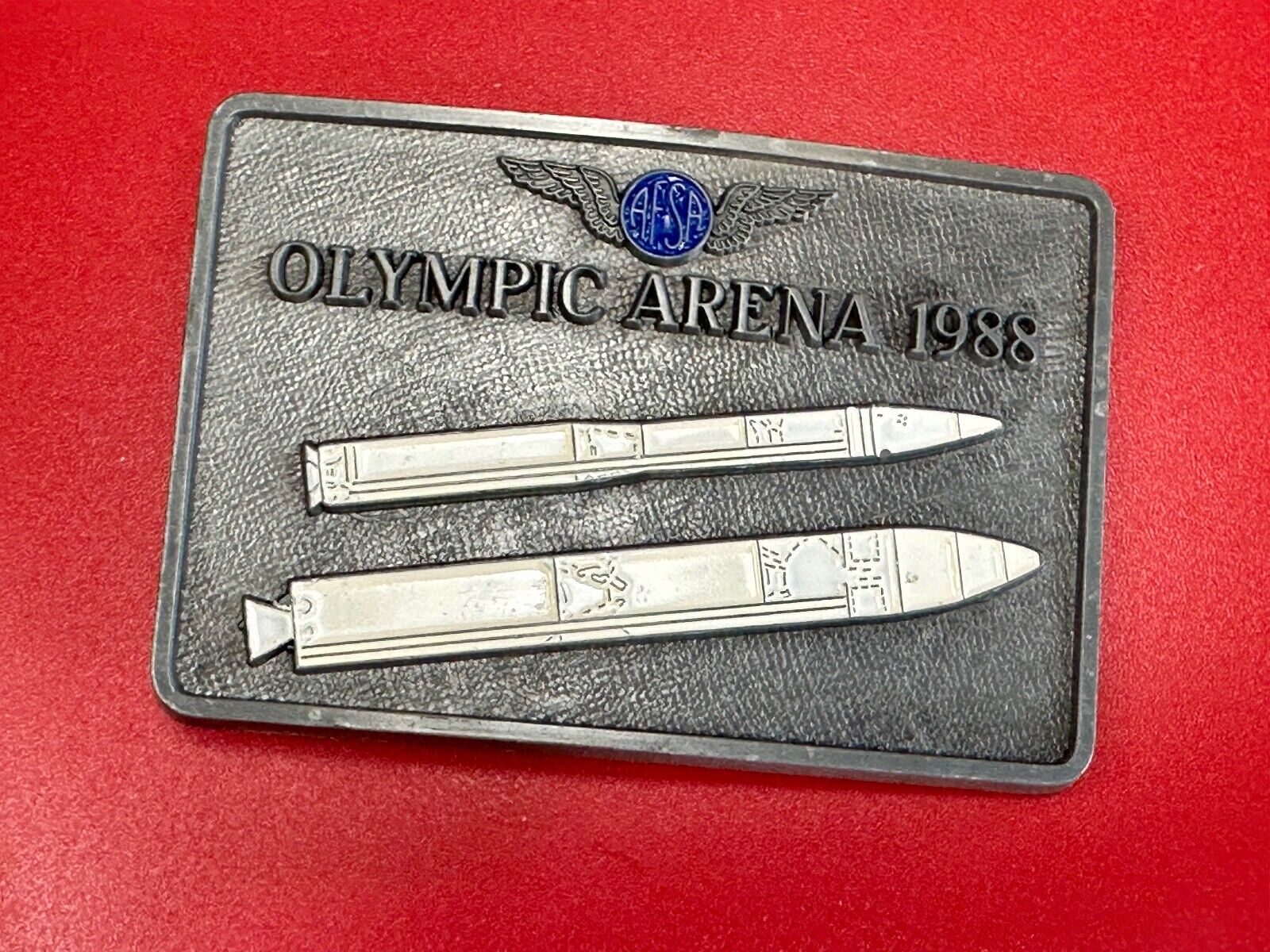 AFSA  Air Force Sergeants Association ROCKETS OLYMPIC ARENA 1988 Belt Buckle