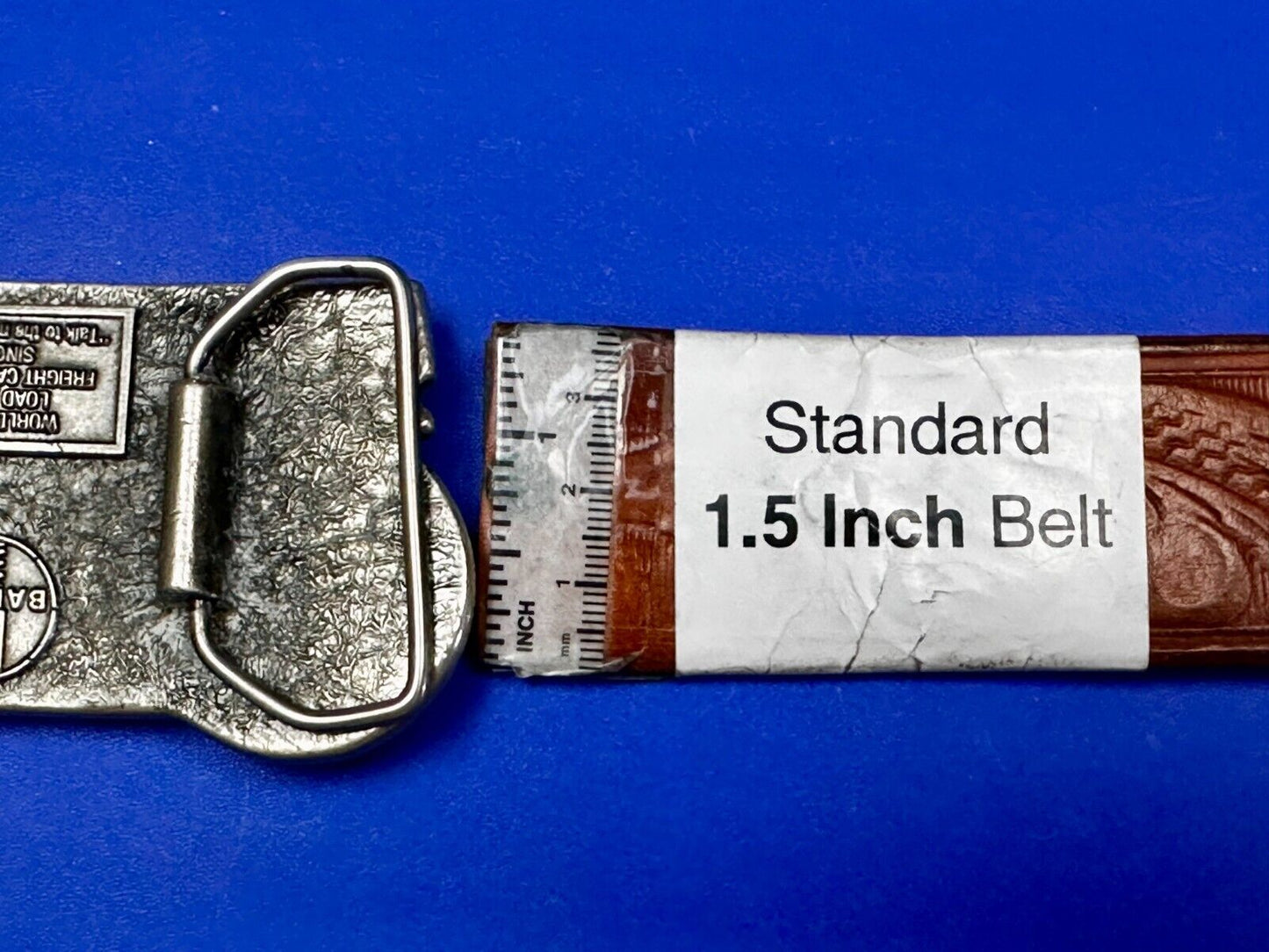 BARBER Standard Car Truck Freight Transport Company Rail Road Train Belt Buckle