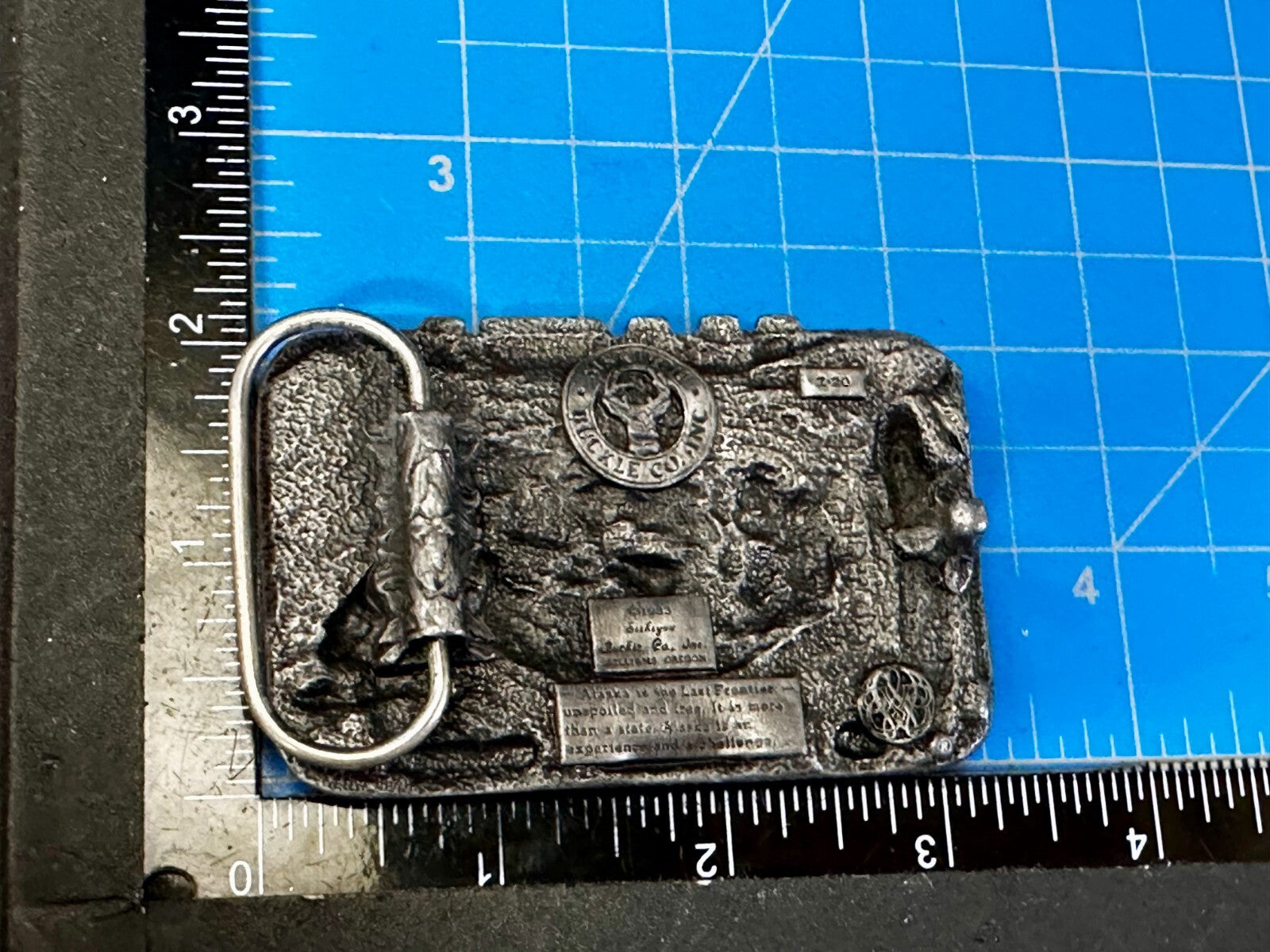 Alaska State The Great Land Last Frontier Wildlife Scene Siskiyou Belt Buckle