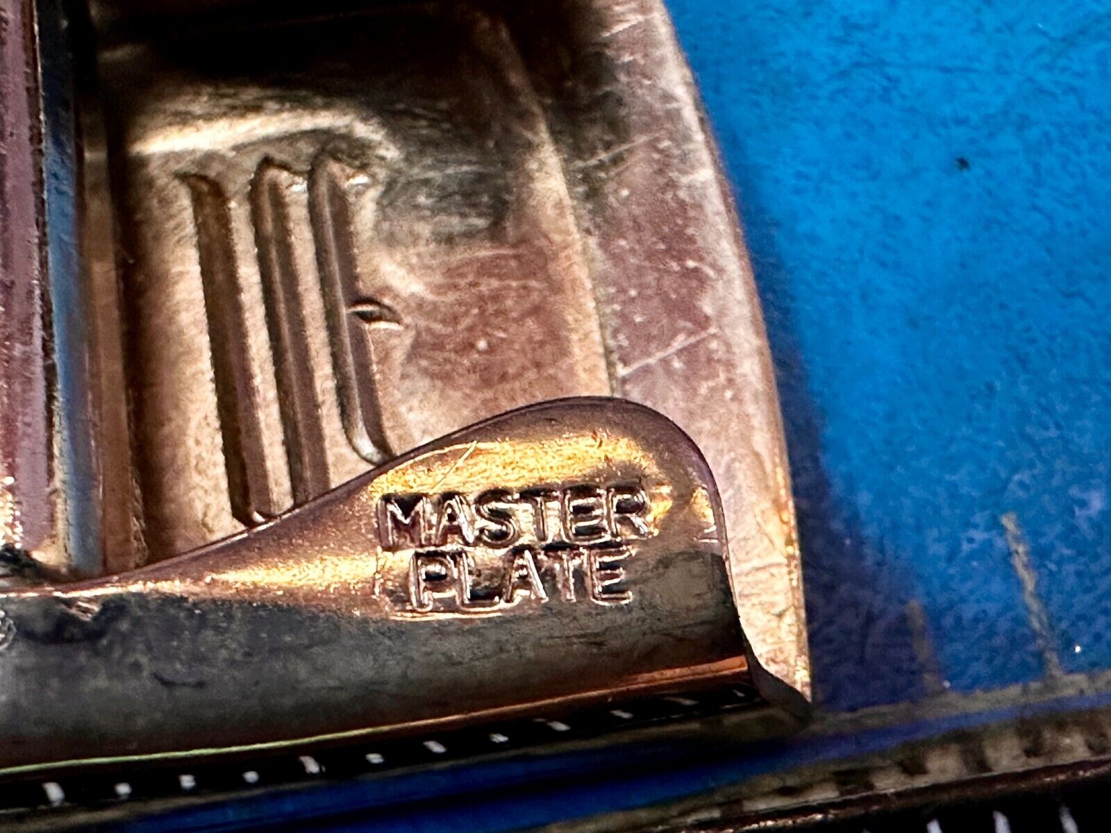 Antique Letter Monogram Initial W Art Deco Style Hickok Master Plate Belt Buckle