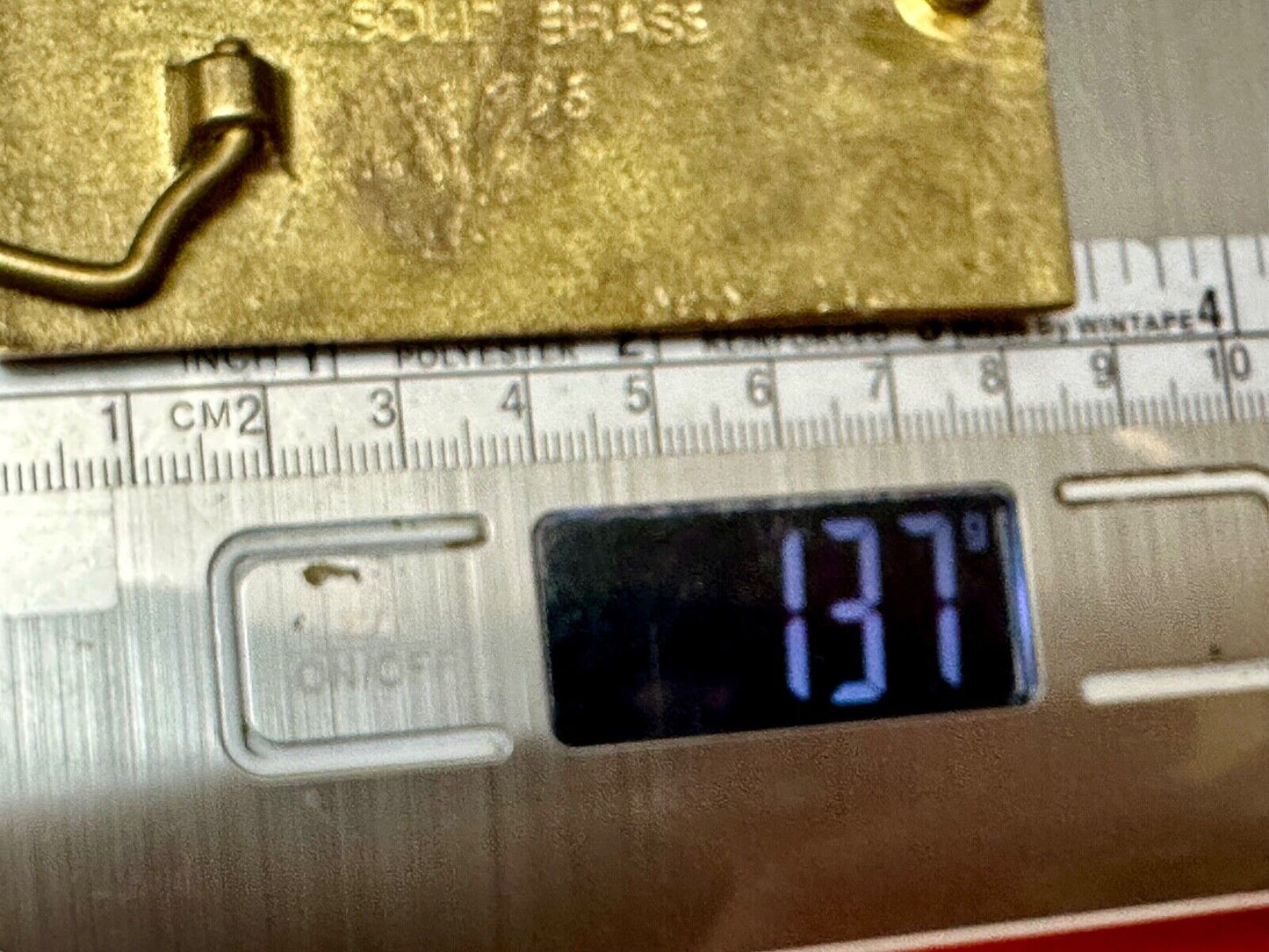 Twenty Dollars Canada Canadian Money Solid Brass Vintage 1983 Belt Buckle by NAP