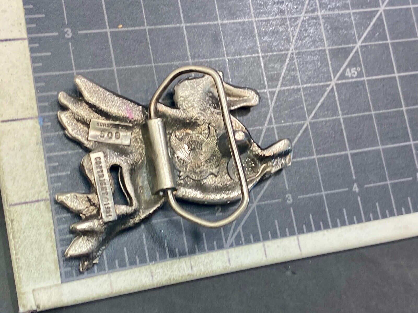 Vintage 1981 Flying Horse Chicago Pegasus Great America Belt Buckle Co 