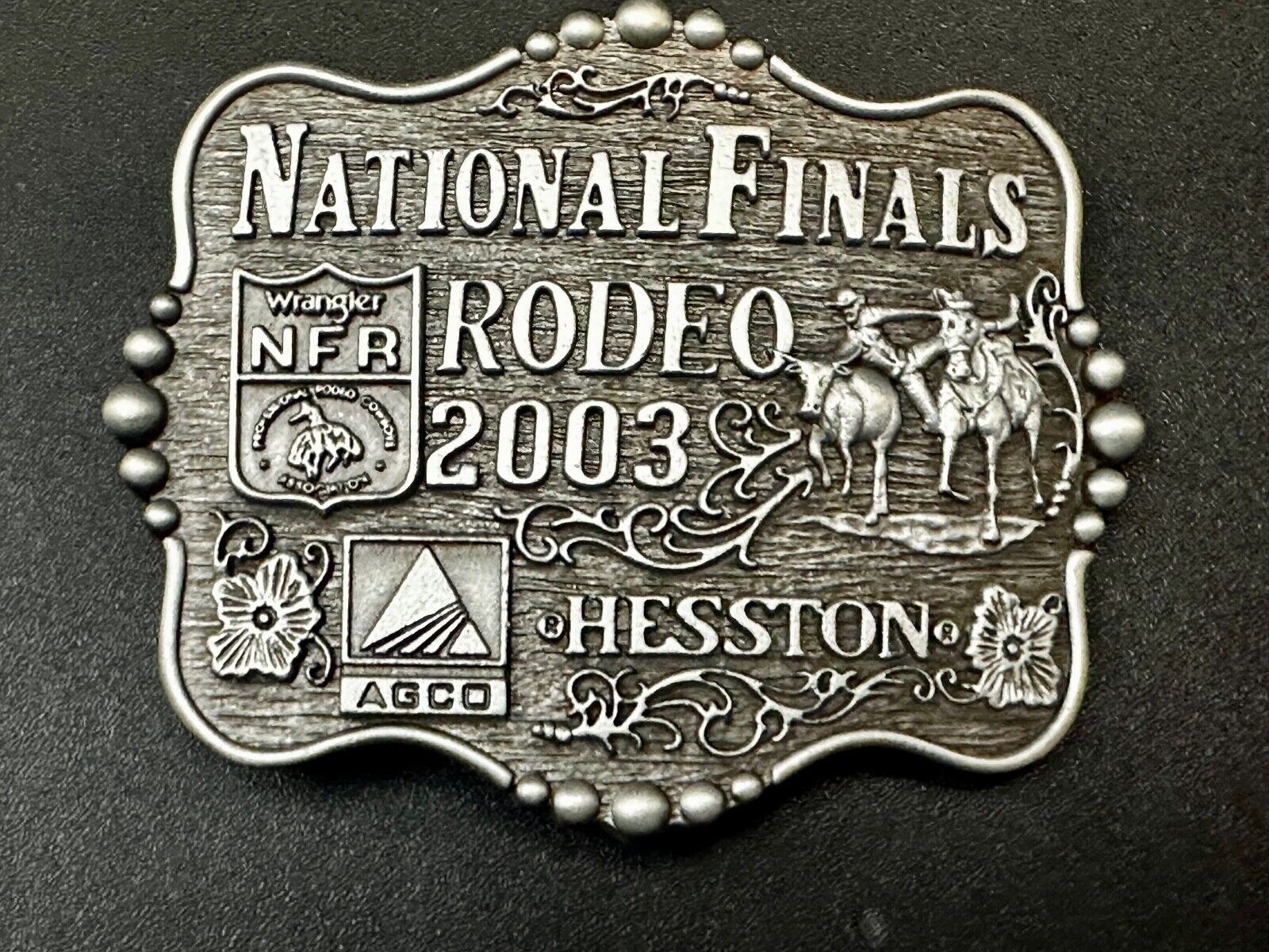 2003 NFR National Finals Rodeo  NOS Youth Size Montana Silversmiths Belt Buckle