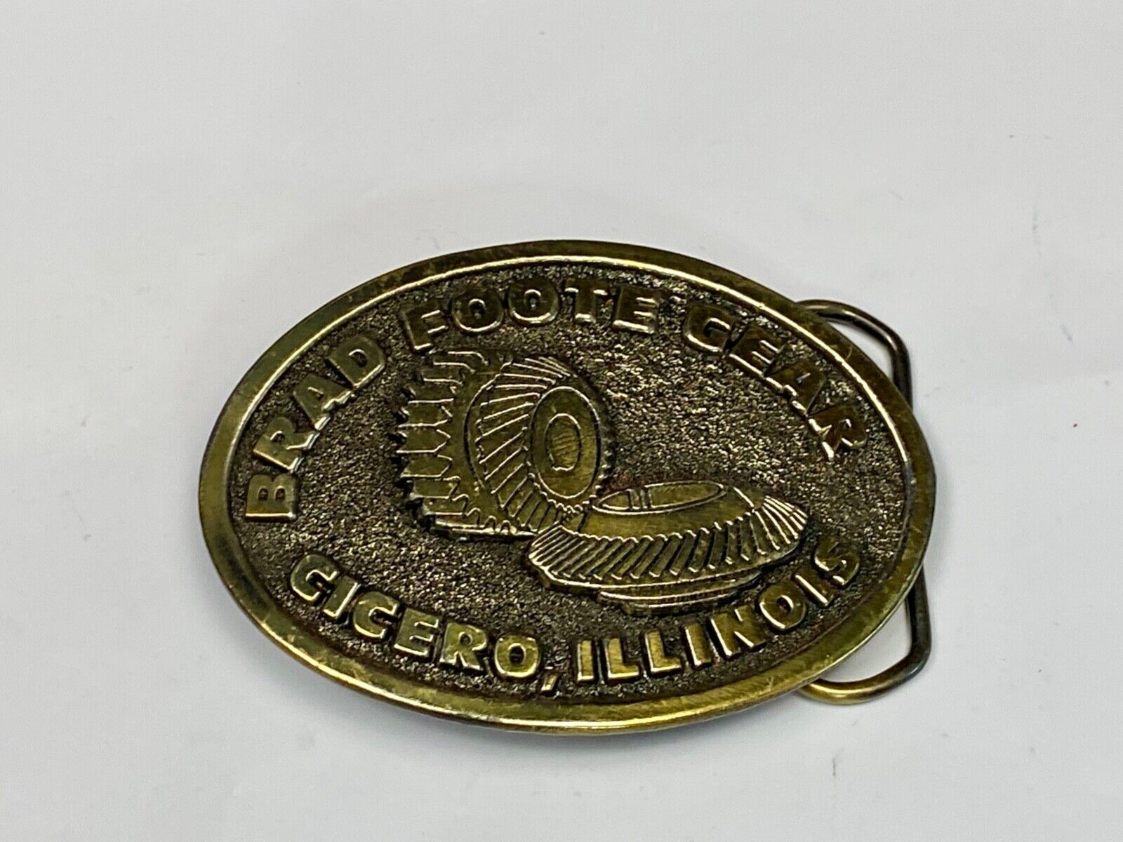 1977 Brad Foote Gear Company Cicero Il Promotional Belt Buckle