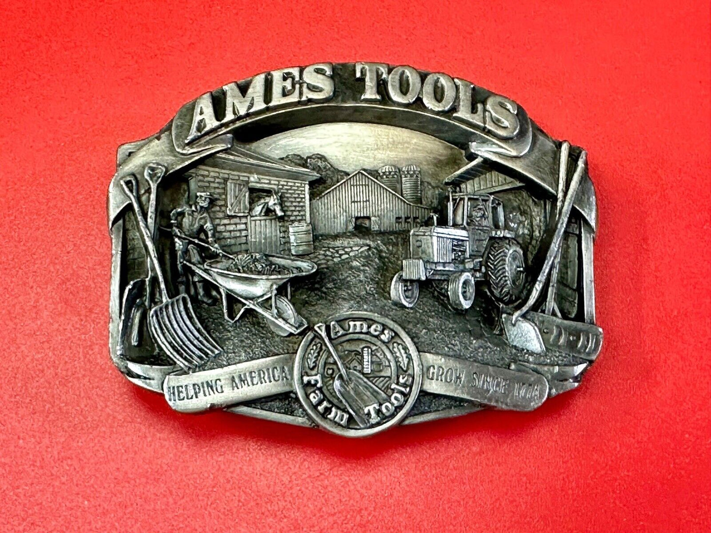 Ames Tools, helping America Grow 1989 Siskiyou Belt Buckle Lawn & garden supply