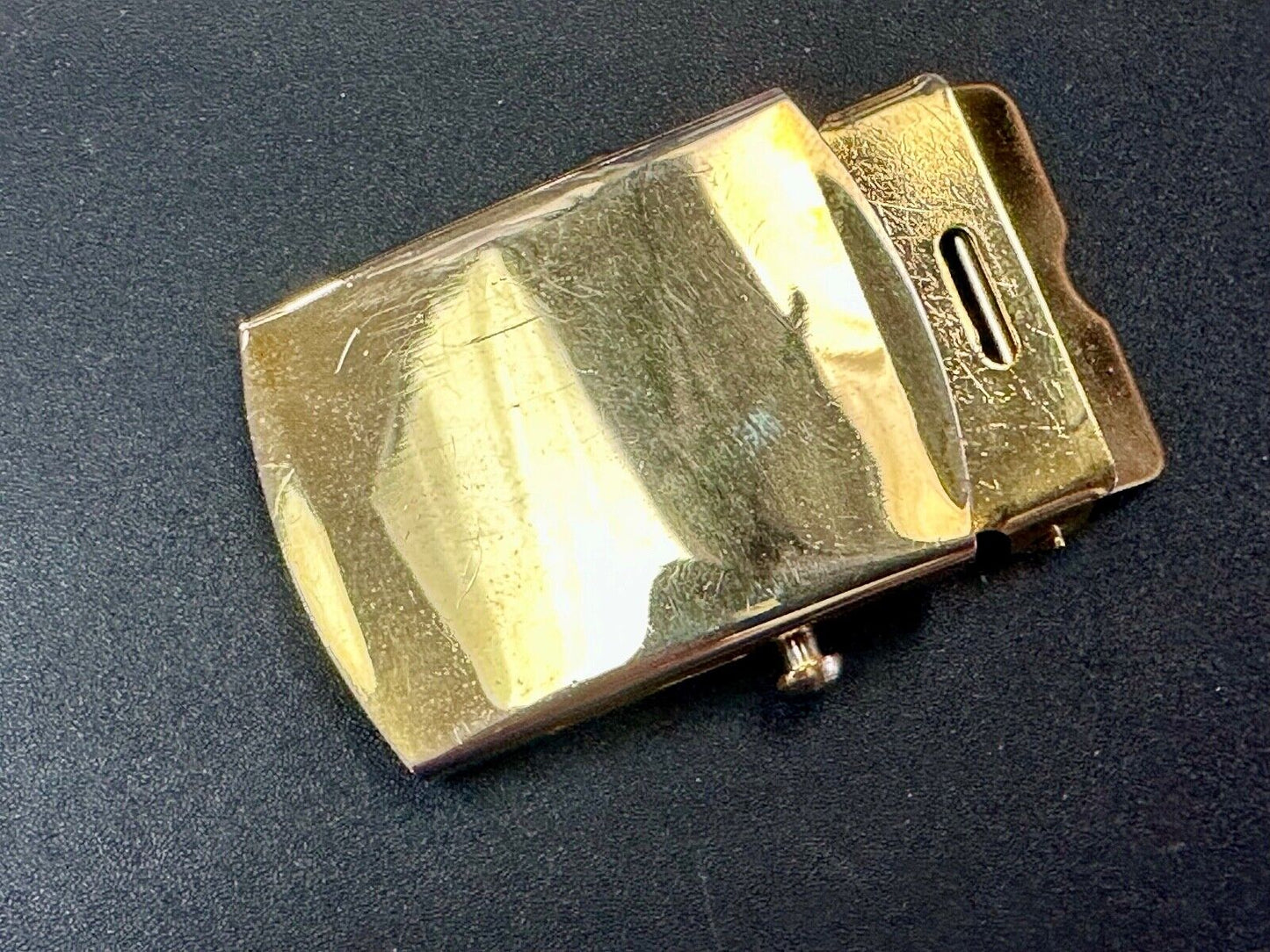 Vanguard V-21 USMC Marines Military Dress Solid Brass belt buckle MADE IN USA
