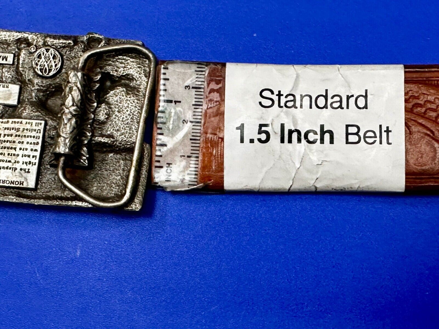 Veteran Vietnam Helicopter Soldiers Military Vtg 1983 Bergamot Belt Buckle