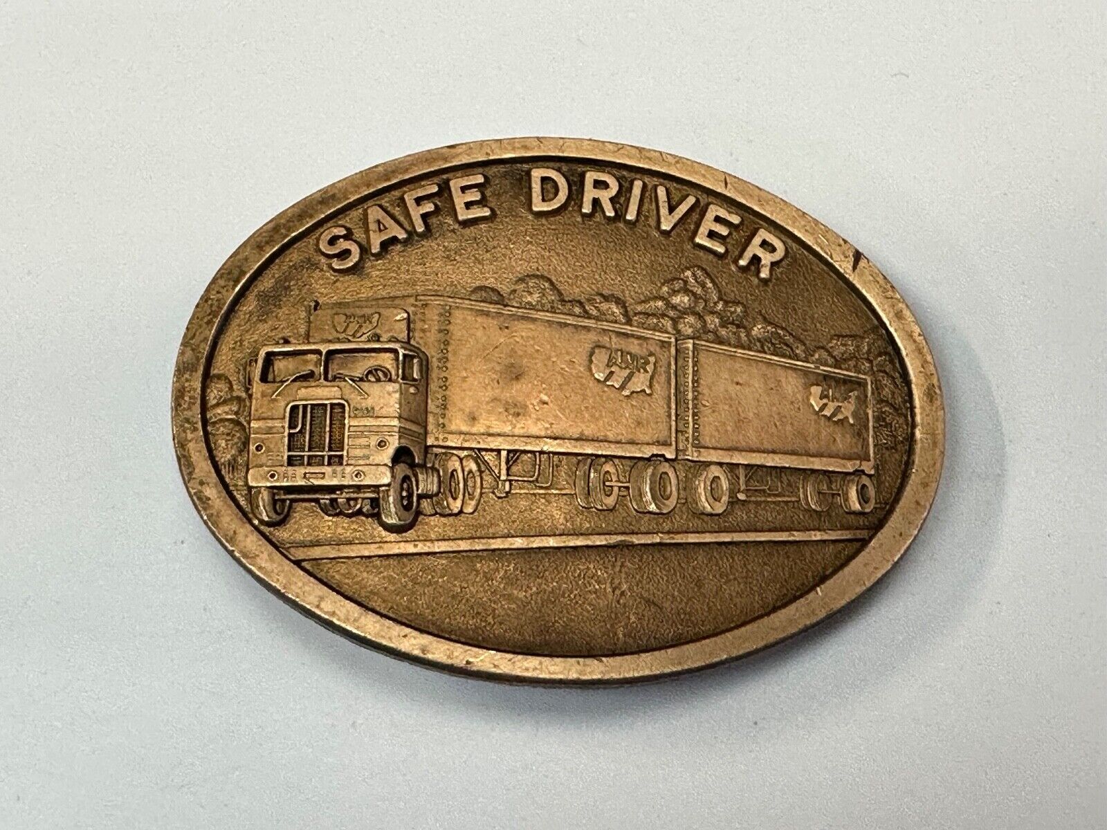 ANR Transportation Co v- Vintage Semi Drivers Safety Award belt buckle